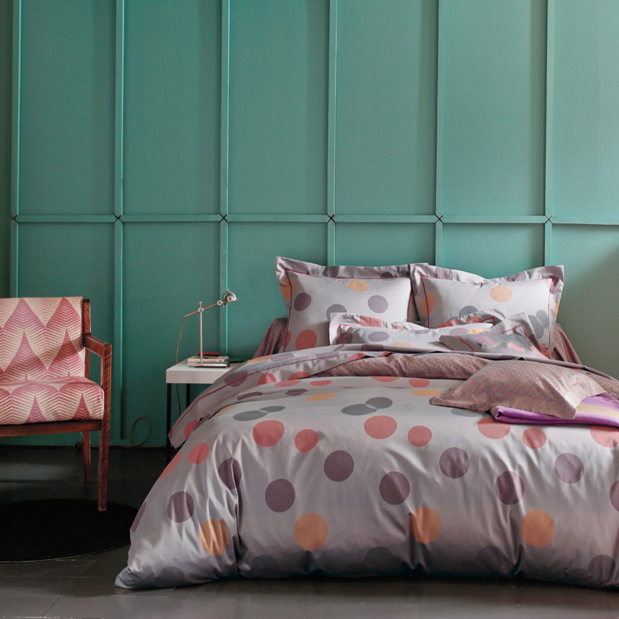 法国进口单人被套-进口单人被套-Blanc des Vosges贡缎提花气泡系列被套 - 单人被套