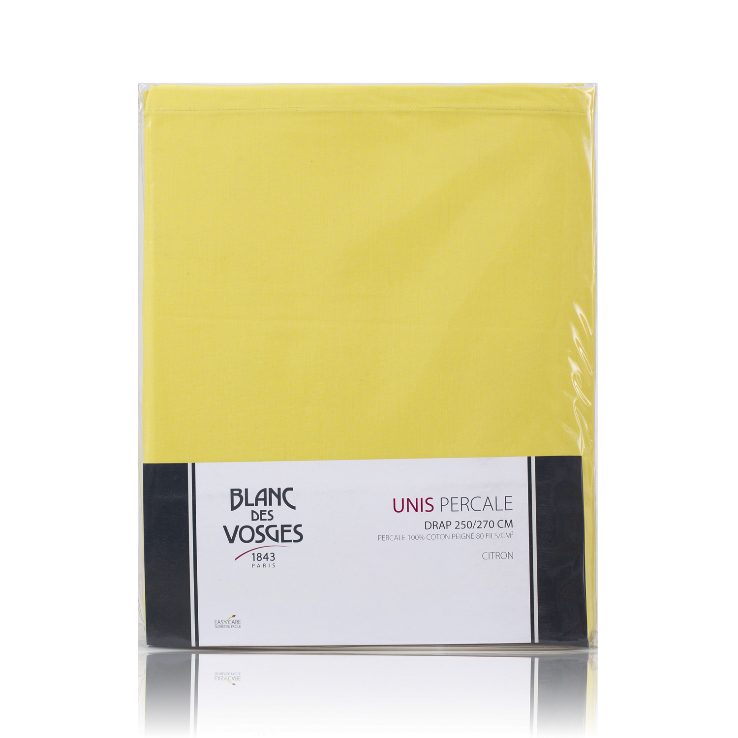 法国进口纯棉床单-BlancdesVosges高级密织100%纯棉网格系列床单