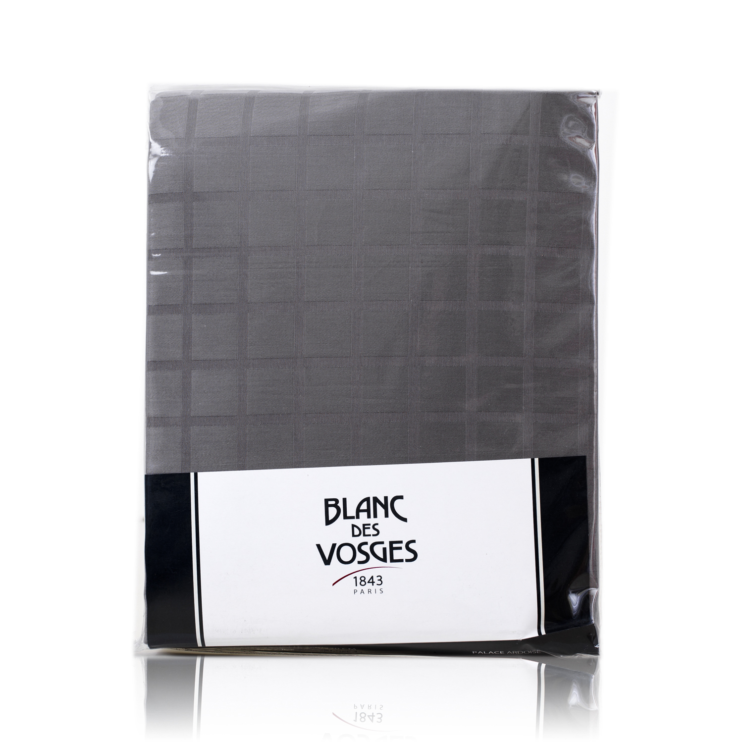 法国进口灰色被套-进口灰色被套-Blanc des Vosges贡缎提花灰色宫殿被套