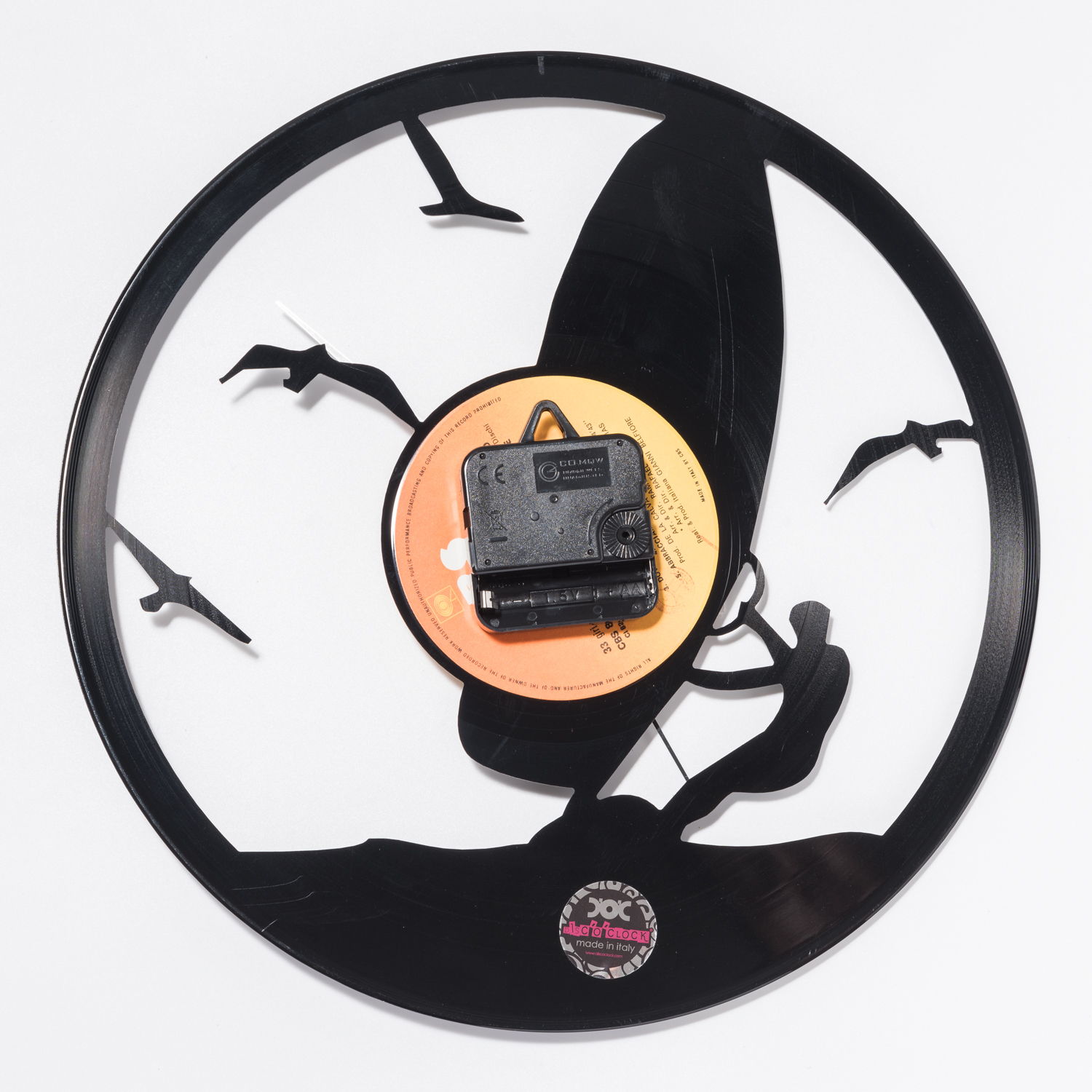 意大利进口钟表挂钟-DISCOCLOCK扬帆起航碟盘挂钟