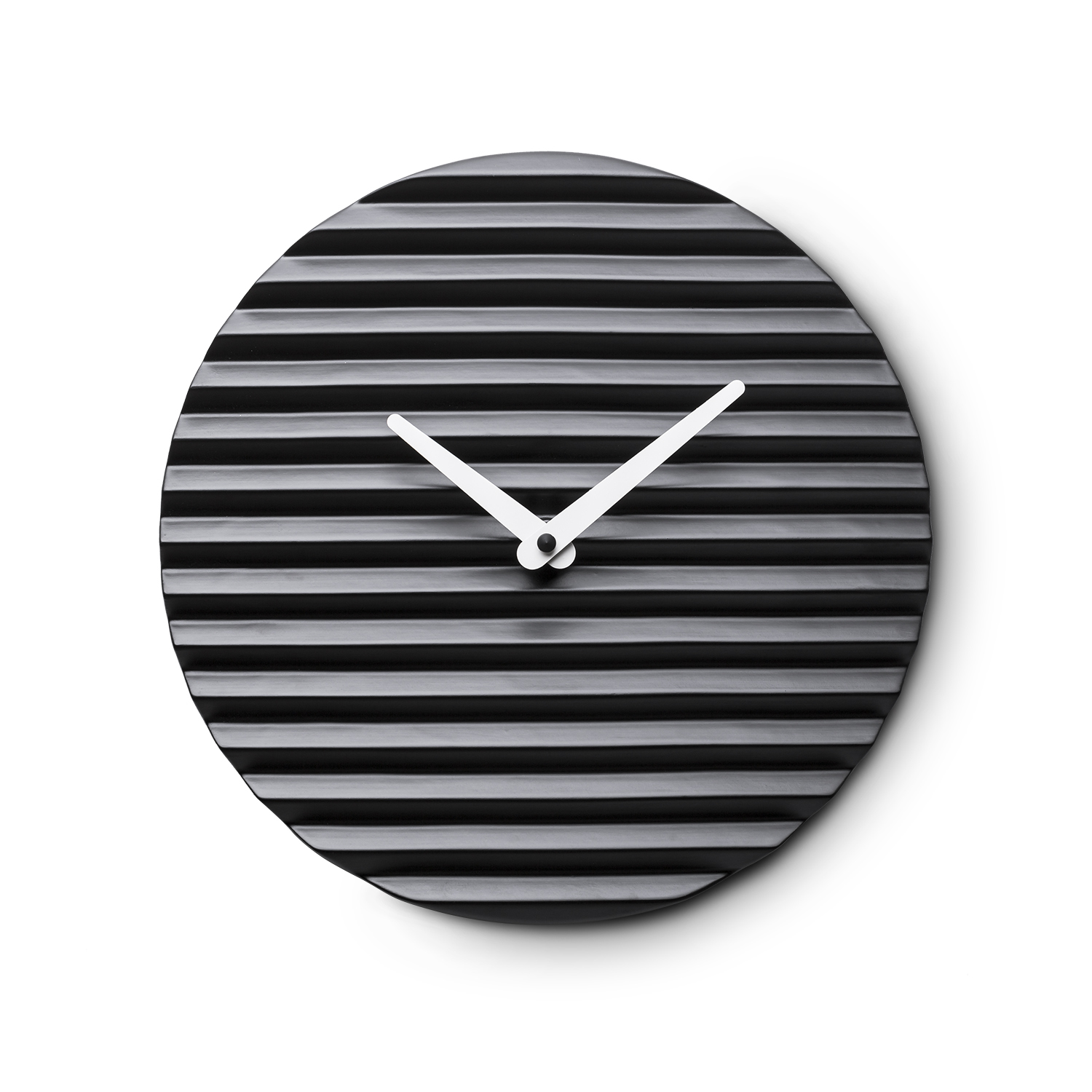 意大利进口多功能挂钟-Sabrina Fossi陶瓷波纹装饰挂钟