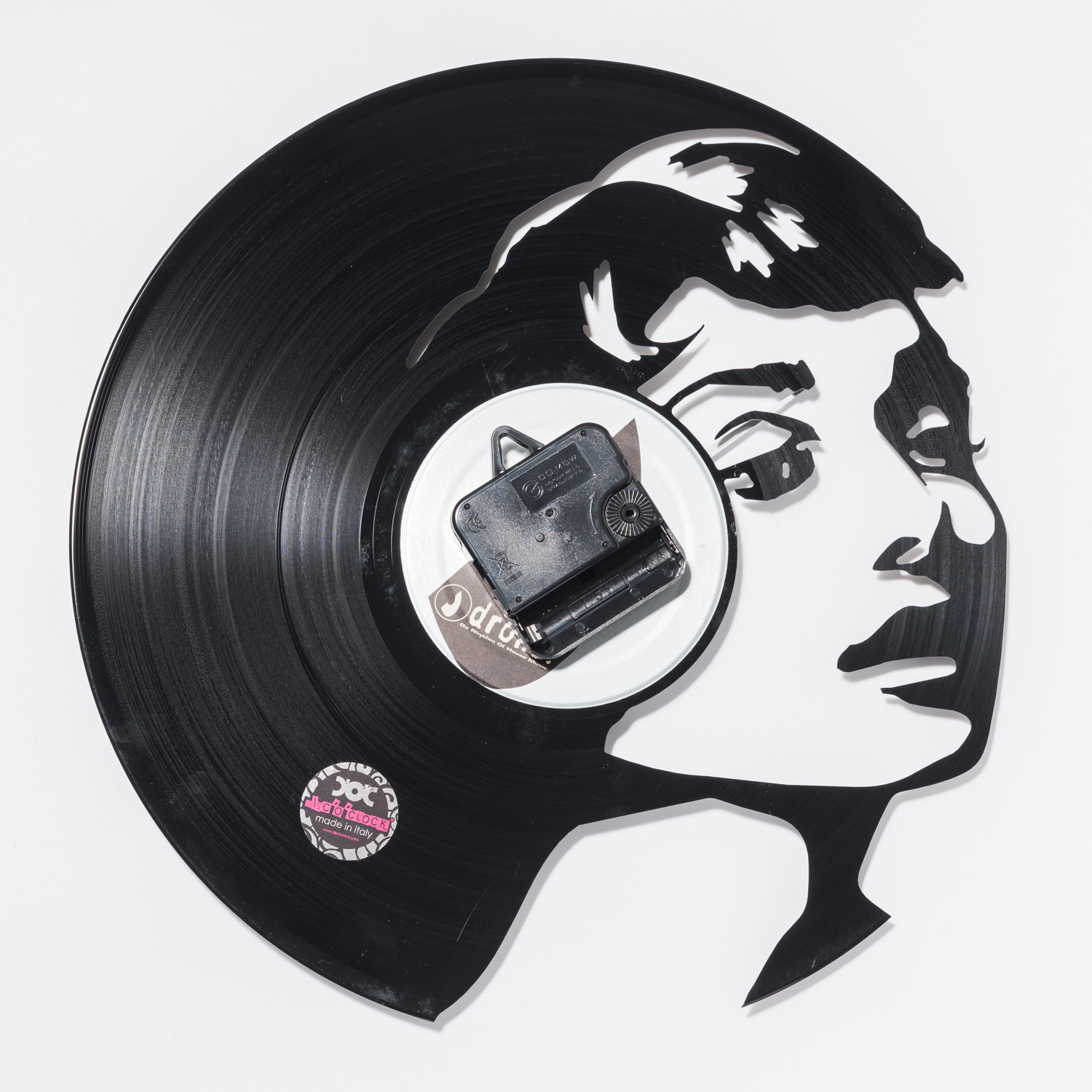 意大利进口欧式挂钟-DISCOCLOCK奥德丽小姐碟盘挂钟