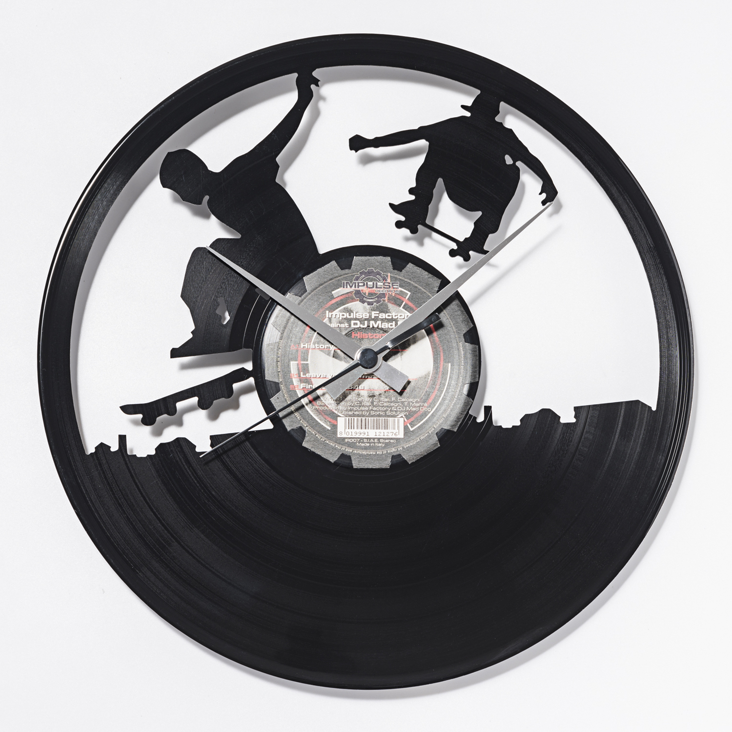 意大利进口石英钟静音挂钟-DISCOCLOCK经典SK8碟盘挂钟 意大利进口石英钟静音挂钟-DISCOCLOCK经典SK8碟盘挂钟