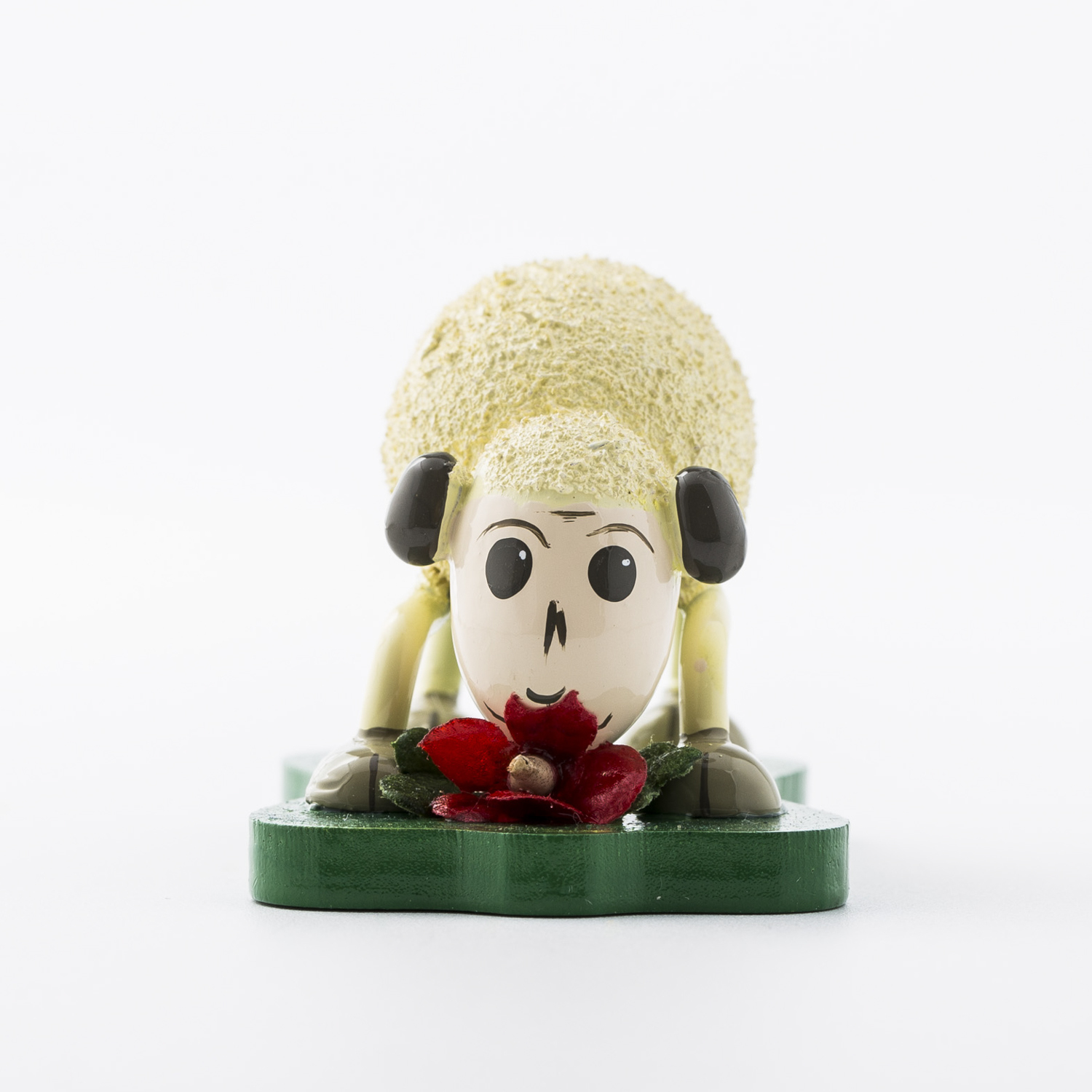 德国进口房间装饰品摆件-Kunstgewerbe Uhlig “闻花香的咩咩羊” 咩咩羊系列