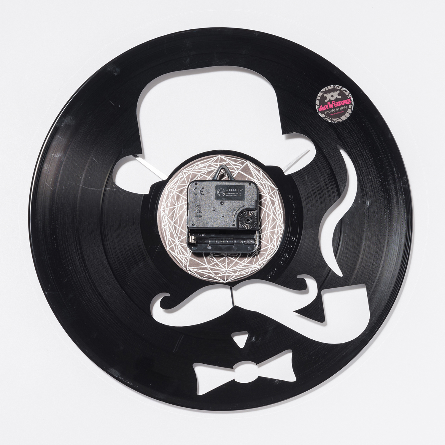 意大利进口礼品挂钟-DISCOCLOCK哈里先生碟盘挂钟