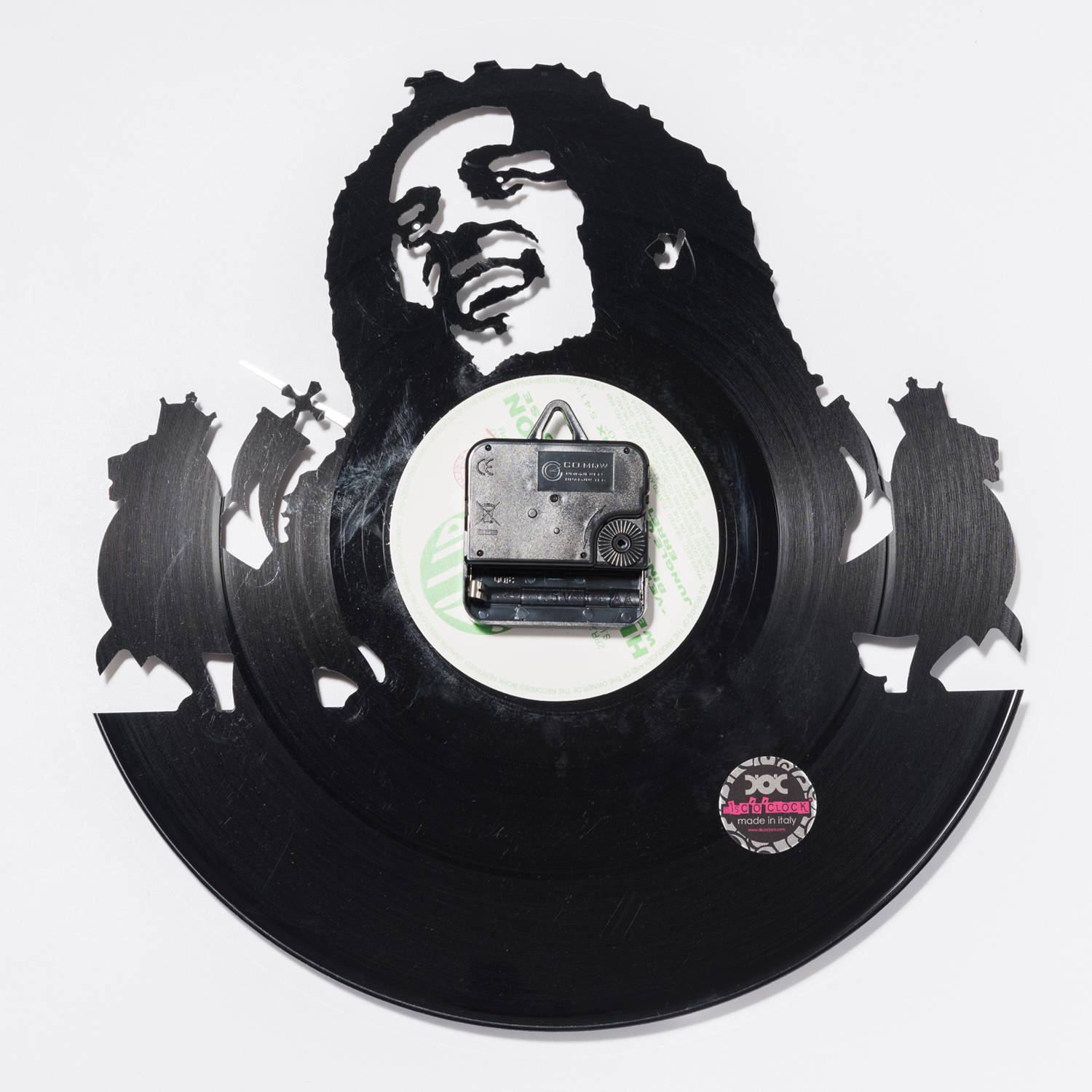 意大利进口卡通挂钟-DISCOCLOCK鲍勃先生碟盘挂钟