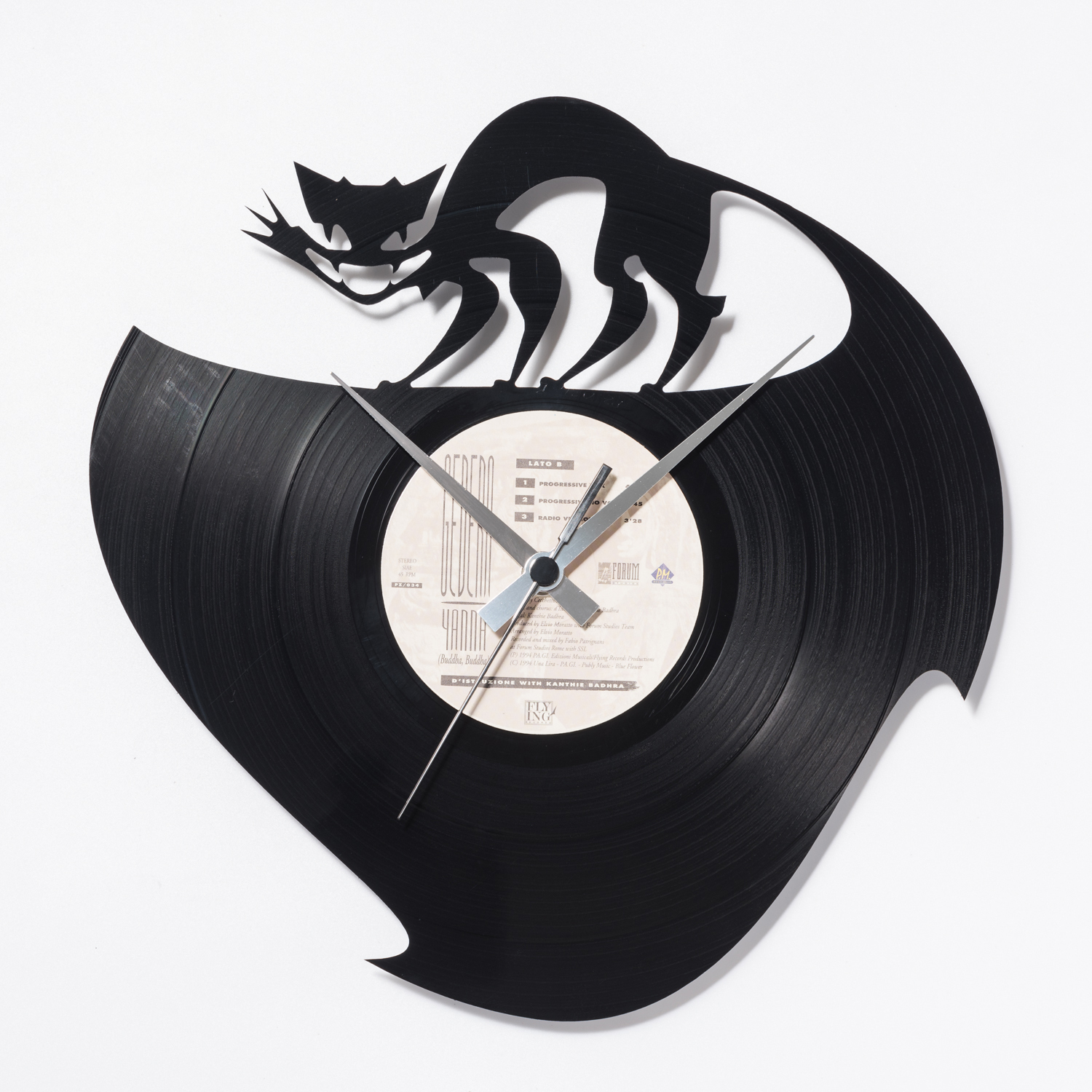 意大利原产DIS C'O'CLOCK冒险旅程黑胶唱片碟挂钟钟表