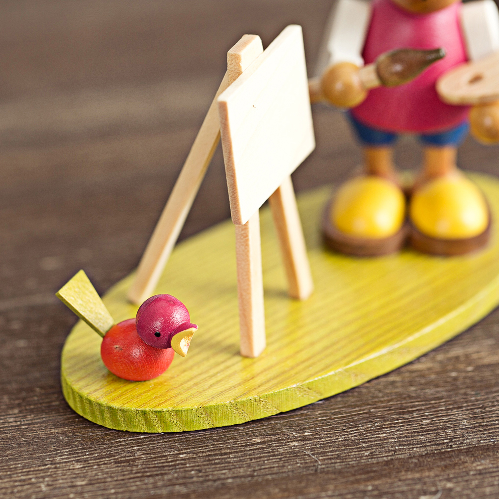 德国进口手工小饰品-Christian Ulbricht“作画中的精灵兔”精灵兔系列