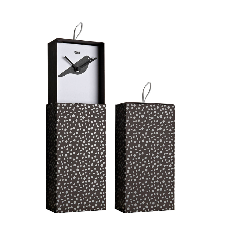 意大利进口创意时钟-CREATIVANDO藏在盒子里的钟表 黑色芝麻