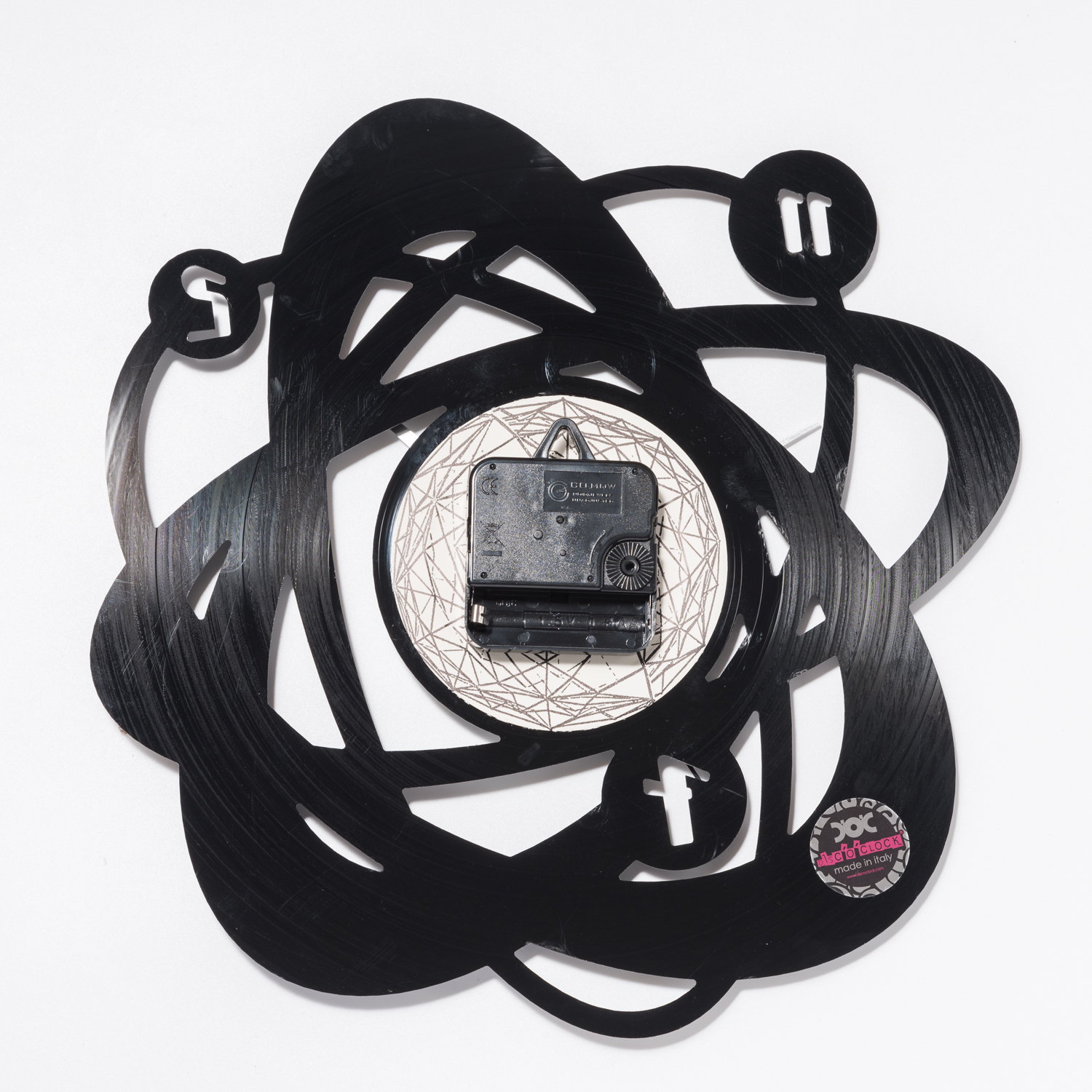 意大利进口客厅挂表-DISCOCLOCK原子球塔碟盘挂钟