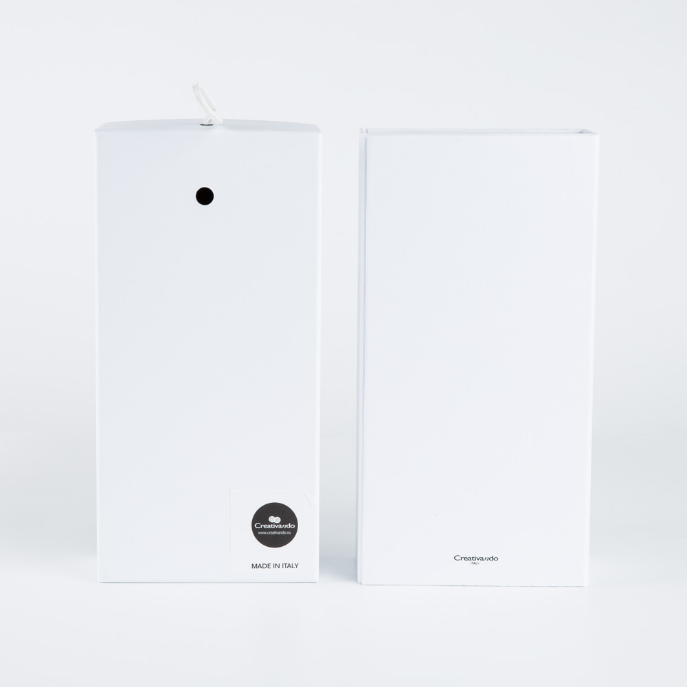 意大利进口圆形钟表-CREATIVANDO藏在盒子里的钟表 白色记忆