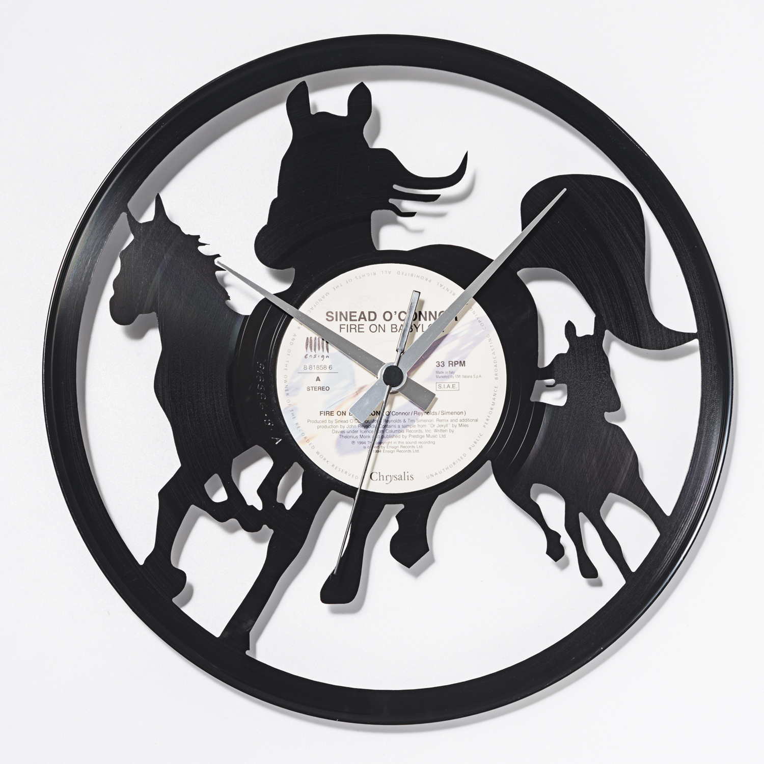 意大利进口房间挂钟-DISCOCLOCK野马奔腾碟盘挂钟 意大利进口房间挂钟-DISCOCLOCK野马奔腾碟盘挂钟