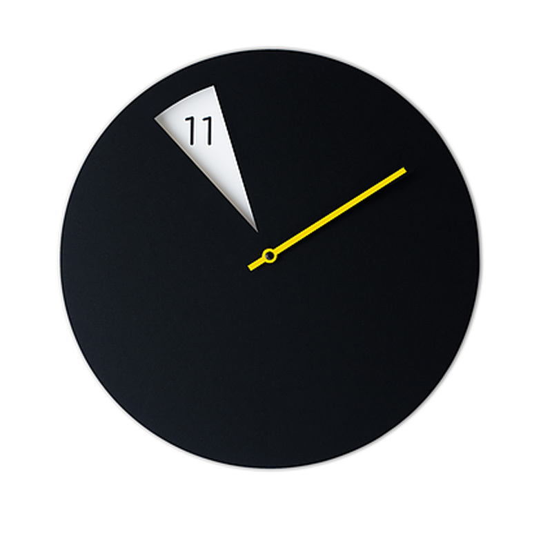 意大利进口抽象挂钟-Sabrina Fossi扇形小窗挂钟