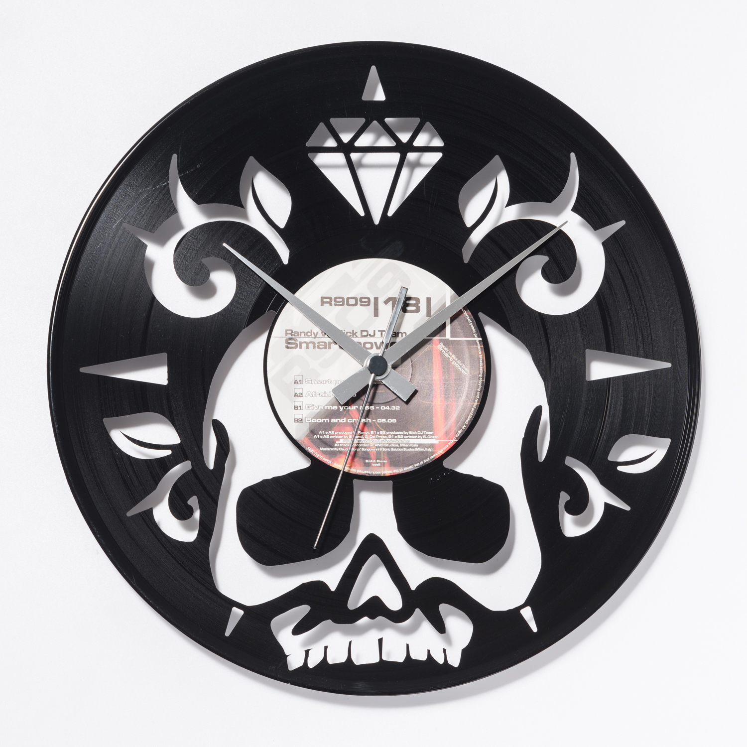 意大利进口客厅挂钟表-DISCOCLOCK骷颅卫士碟盘挂钟 意大利进口客厅挂钟表-DISCOCLOCK骷颅卫士碟盘挂钟