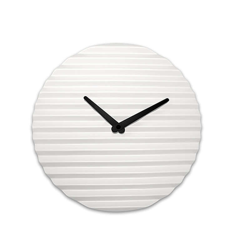 意大利进口背景墙挂钟-Sabrina Fossi陶瓷波纹装饰挂钟