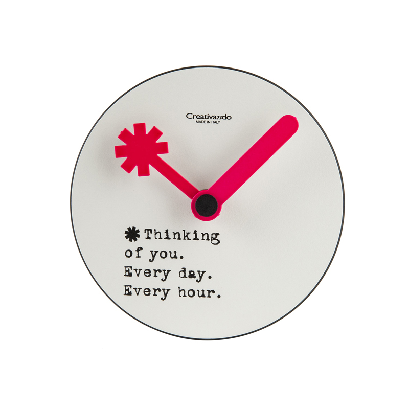 意大利进口圆盘创意挂钟-CREATIVANDO经典圆盘挂钟 思念