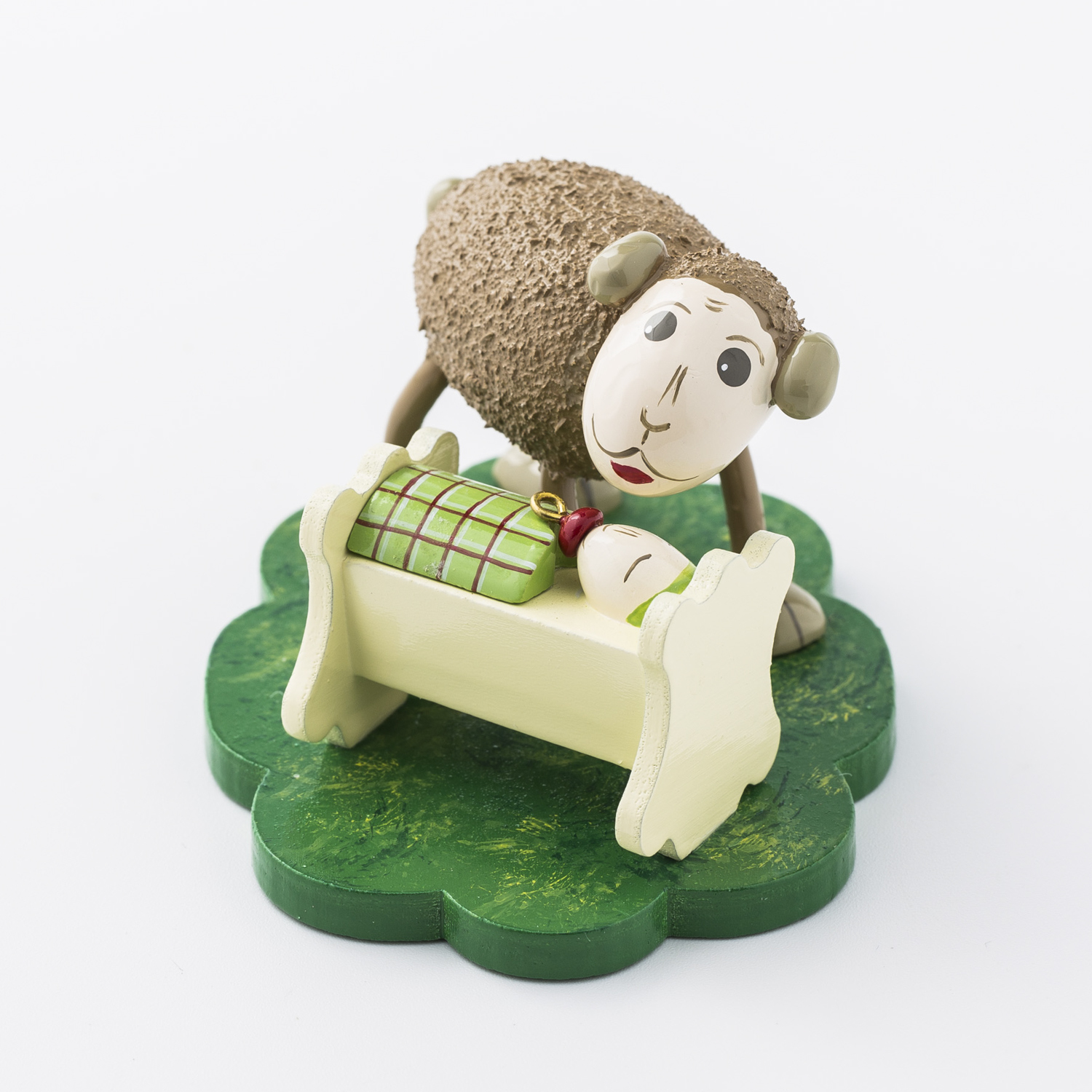 德国进口家居饰品摆件-Kunstgewerbe Uhlig “带宝宝的爸爸” 咩咩羊系列