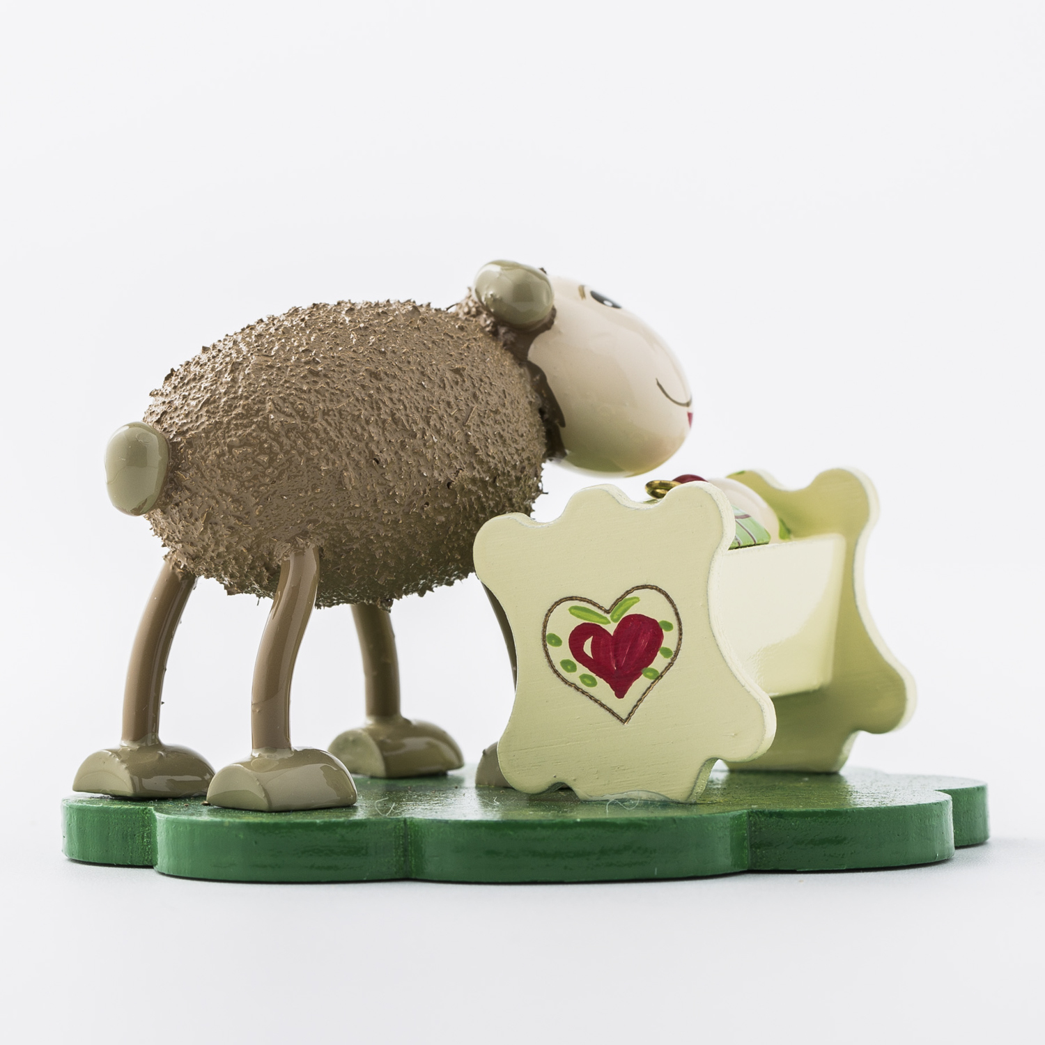 德国进口家居饰品摆件-Kunstgewerbe Uhlig “带宝宝的爸爸” 咩咩羊系列