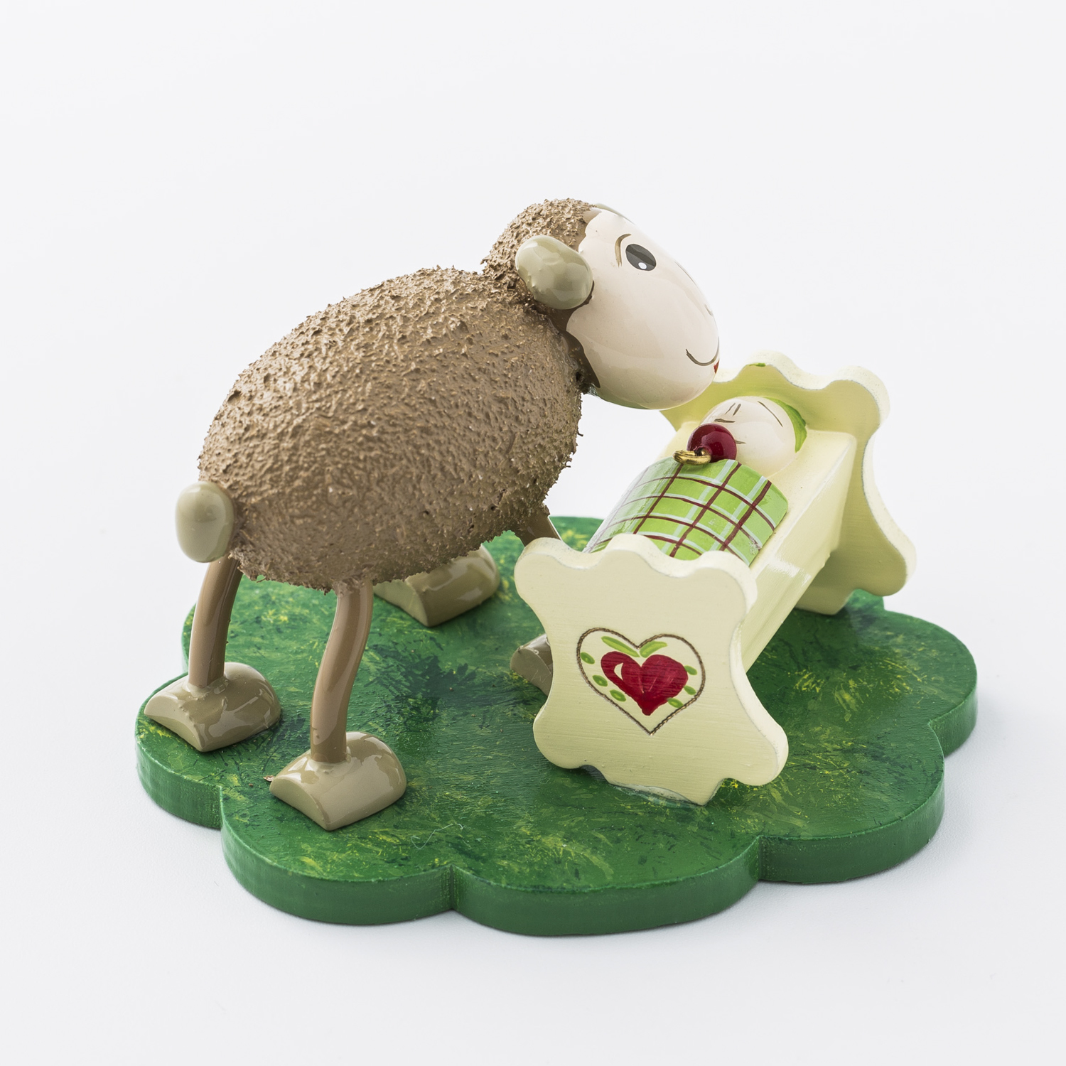 德国进口家居饰品摆件-Kunstgewerbe Uhlig “带宝宝的爸爸” 咩咩羊系列