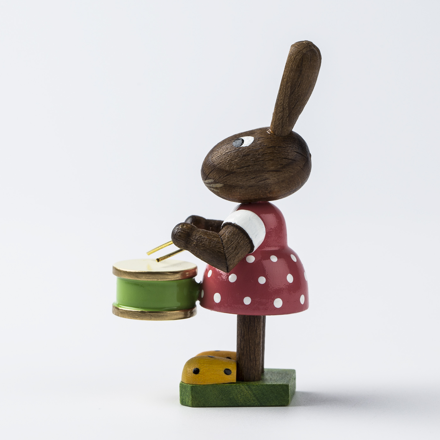 德国进口小摆件-Kunstgewerbe Uhlig “敲鼓的精灵兔” 精灵兔系列