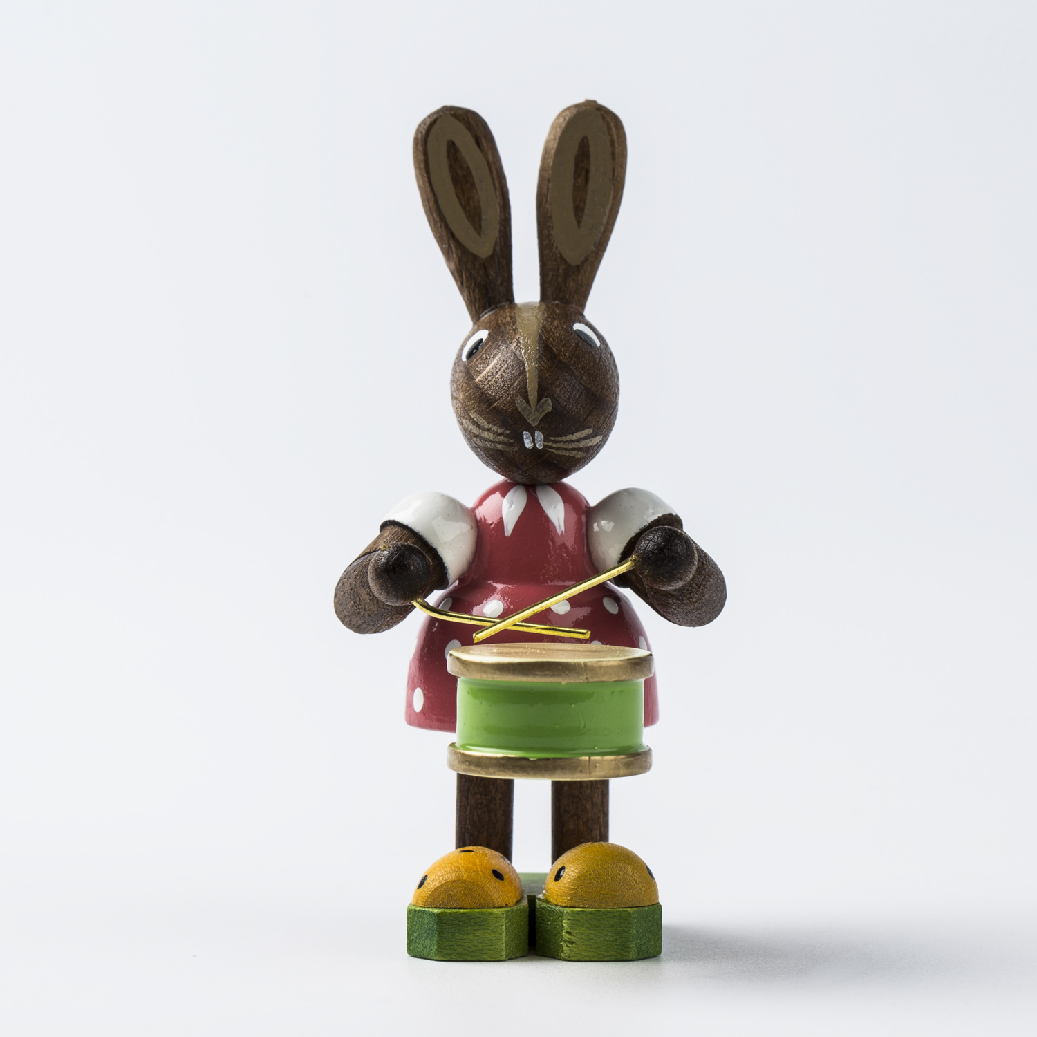德国进口小摆件-Kunstgewerbe Uhlig “敲鼓的精灵兔” 精灵兔系列