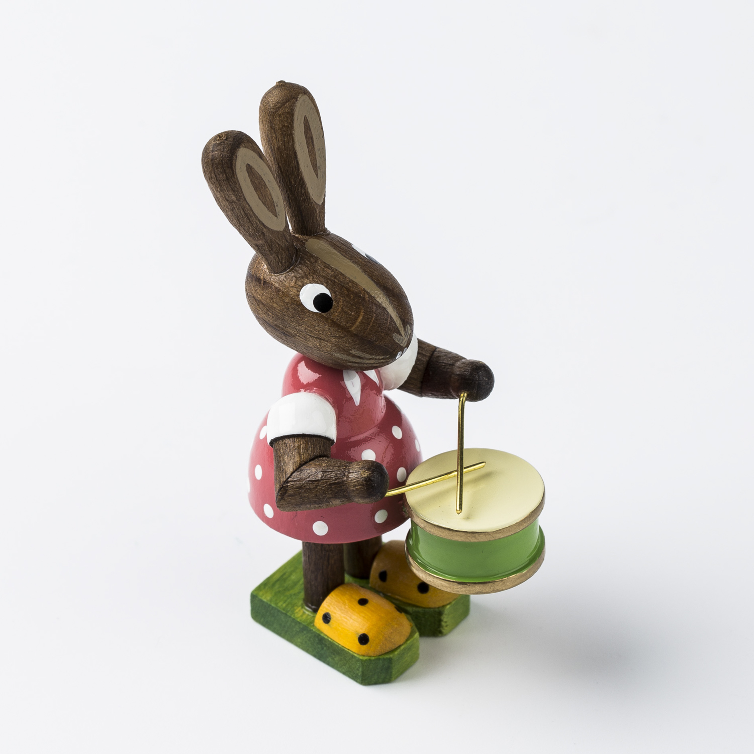德国进口小摆件-Kunstgewerbe Uhlig “敲鼓的精灵兔” 精灵兔系列