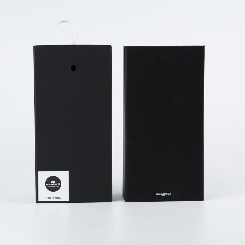 意大利进口创意钟表客厅挂钟-CREATIVANDO藏在盒子里的钟表 黑色浪漫