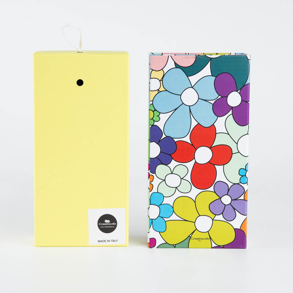 意大利进口diy创意钟表-CREATIVANDO藏在盒子里的钟表 五彩花儿