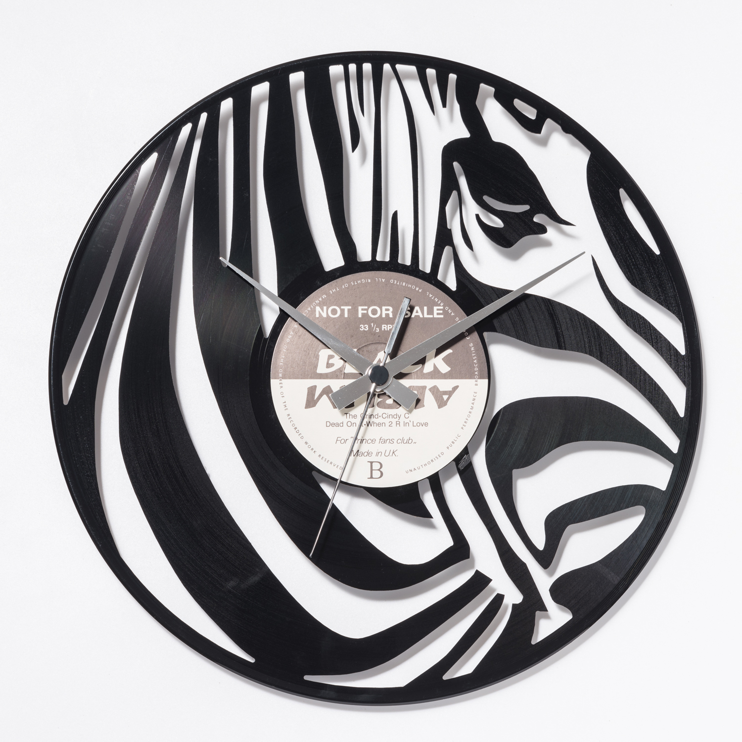 意大利进口双面挂钟-DISCOCLOCK经典斑马碟盘挂钟 意大利进口双面挂钟-DISCOCLOCK经典斑马碟盘挂钟