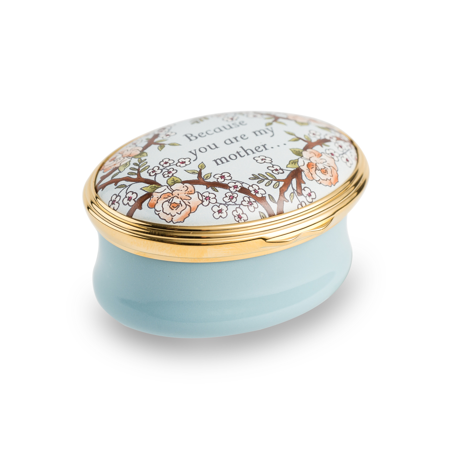 英国原产HALCYON DAYS宫廷骨瓷纪念盒首饰盒母亲 英国原产HALCYON DAYS宫廷骨瓷纪念盒首饰盒母亲