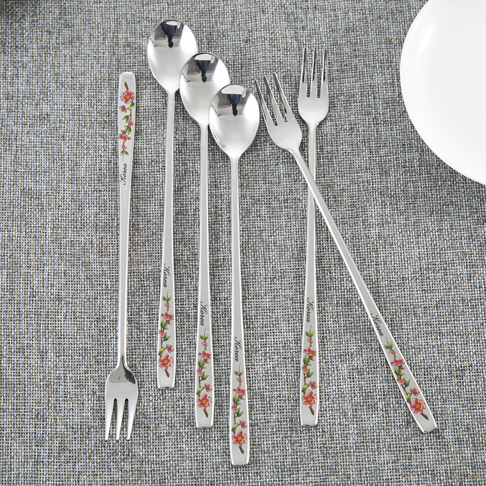 韩国进口叉勺餐具套装-DMKOREA勺子和叉子套装(3叉子+3勺子)亮光 - 叉勺餐具套装 韩国进口叉勺餐具套装-DMKOREA勺子和叉子套装(3叉子+3勺子)亮光 - 叉勺餐具套装