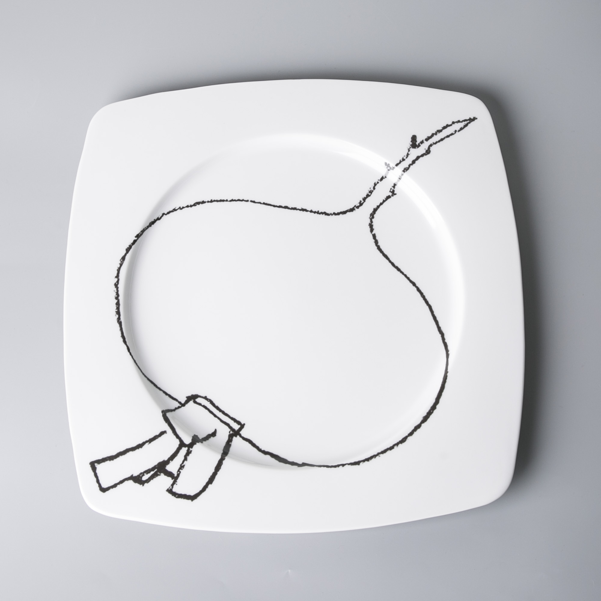 西班牙原产PORVASAL瓦伦西亚瓷器艺术团餐盘摆盘萝卜图案