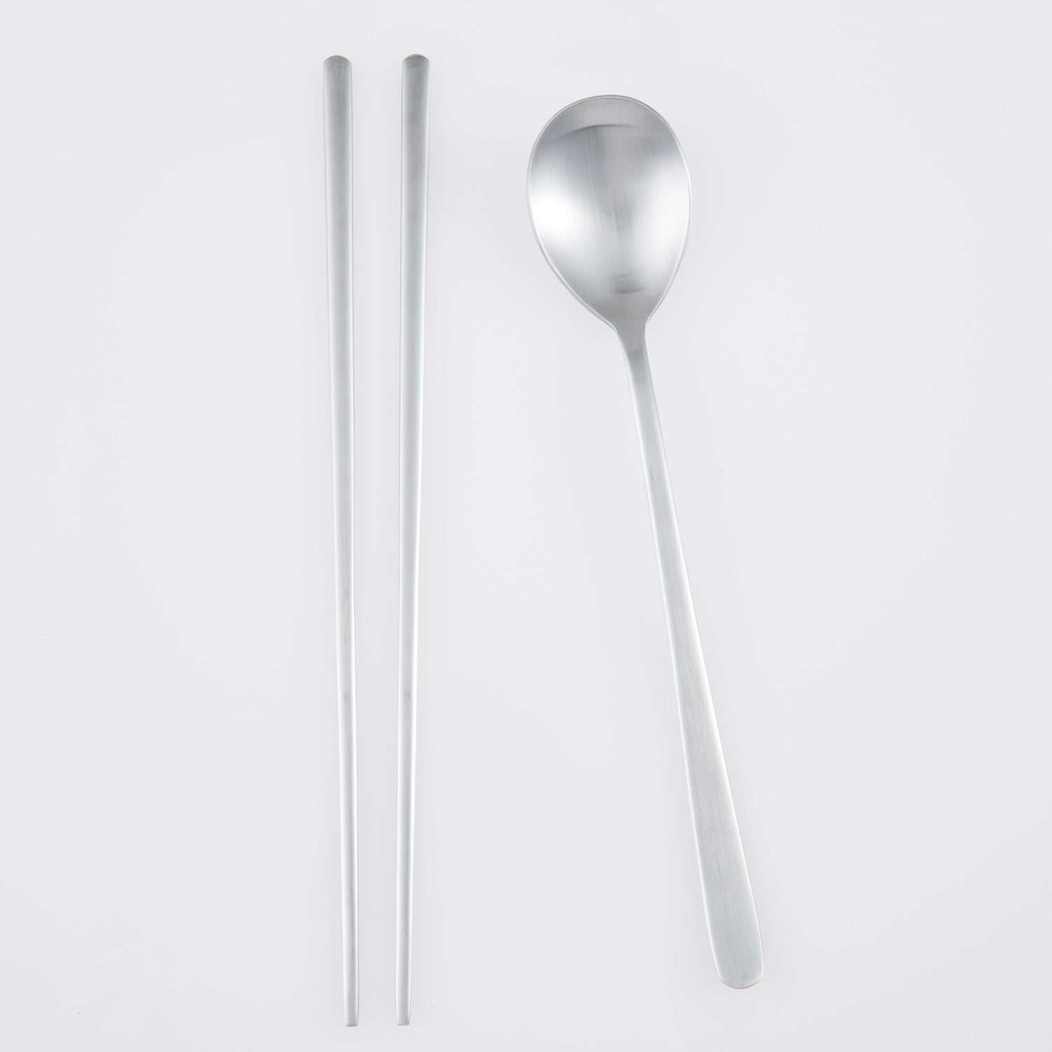 韩国进口筷子和勺子-DMKOREA勺子和筷子套装(1筷子+1勺子)亚光