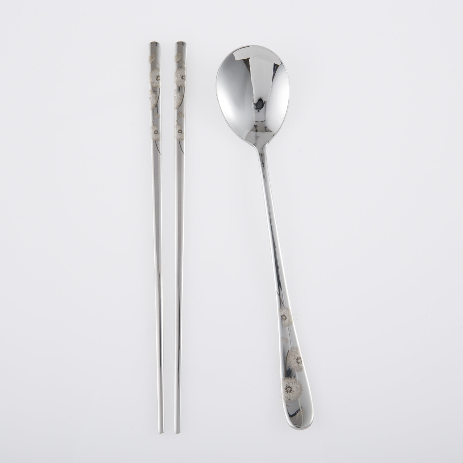 韩国进口餐具筷子勺子套装-DMKOREA勺子和筷子套装(1筷子+1勺子)亮光