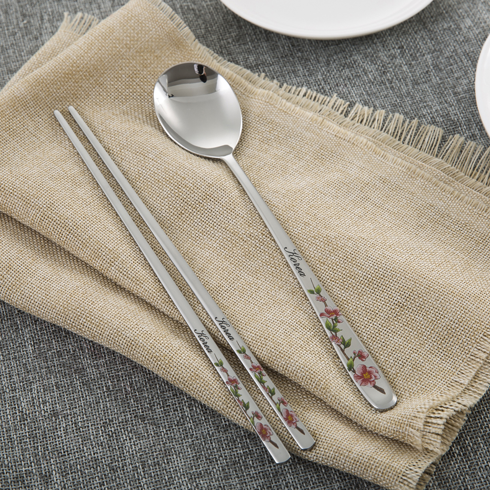 韩国进口勺子和筷子-DMKOREA勺子和筷子套装(1筷子+1勺子)亮光 - 勺子和筷子 韩国进口勺子和筷子-DMKOREA勺子和筷子套装(1筷子+1勺子)亮光 - 勺子和筷子