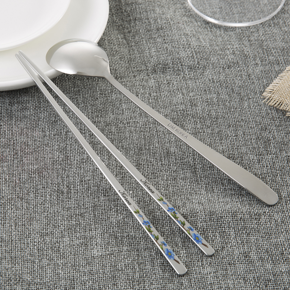 韩国进口筷子和勺子套装-DMKOREA勺子和筷子套装(1筷子+1勺子)亮光 - 筷子和勺子套装 韩国进口筷子和勺子套装-DMKOREA勺子和筷子套装(1筷子+1勺子)亮光 - 筷子和勺子套装