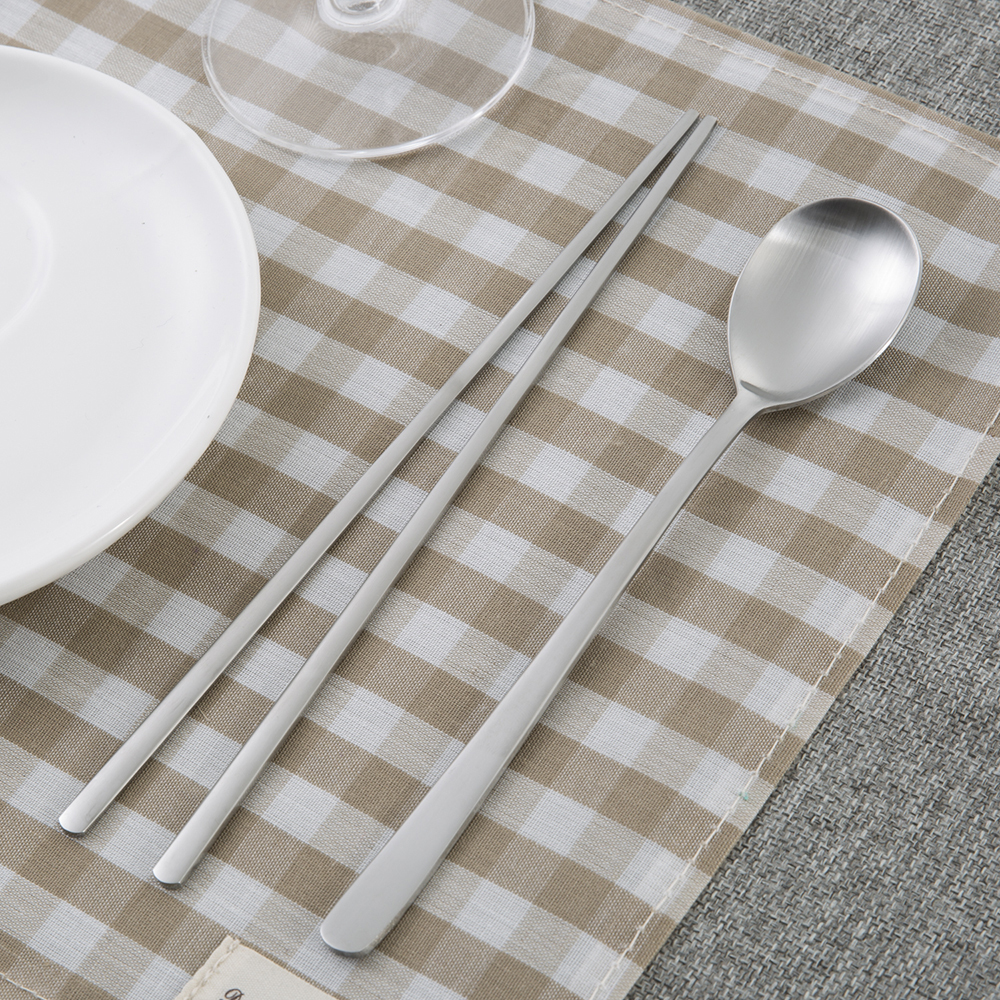 韩国进口筷子和勺子-DMKOREA勺子和筷子套装(1筷子+1勺子)亚光 - 筷子和勺子 韩国进口筷子和勺子-DMKOREA勺子和筷子套装(1筷子+1勺子)亚光 - 筷子和勺子