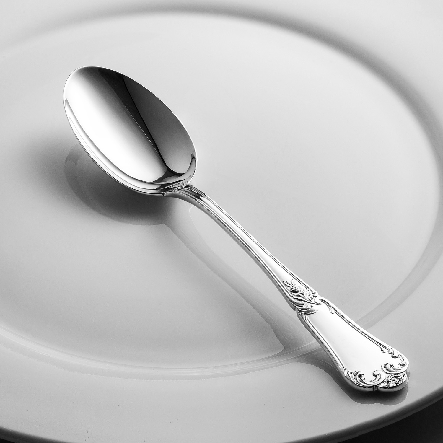 意大利进口西餐勺子-Zaramella Argenti银餐具Floreale系列西餐勺 意大利进口西餐勺子-Zaramella Argenti银餐具Floreale系列西餐勺
