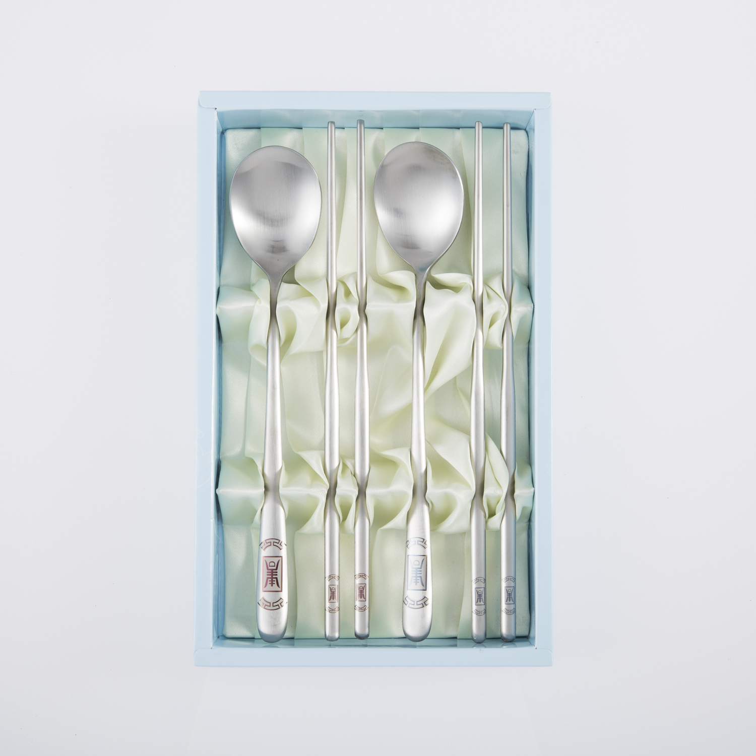 韩国进口勺子筷子-DMKOREA勺子和筷子套装(2筷子+2勺子)亚光