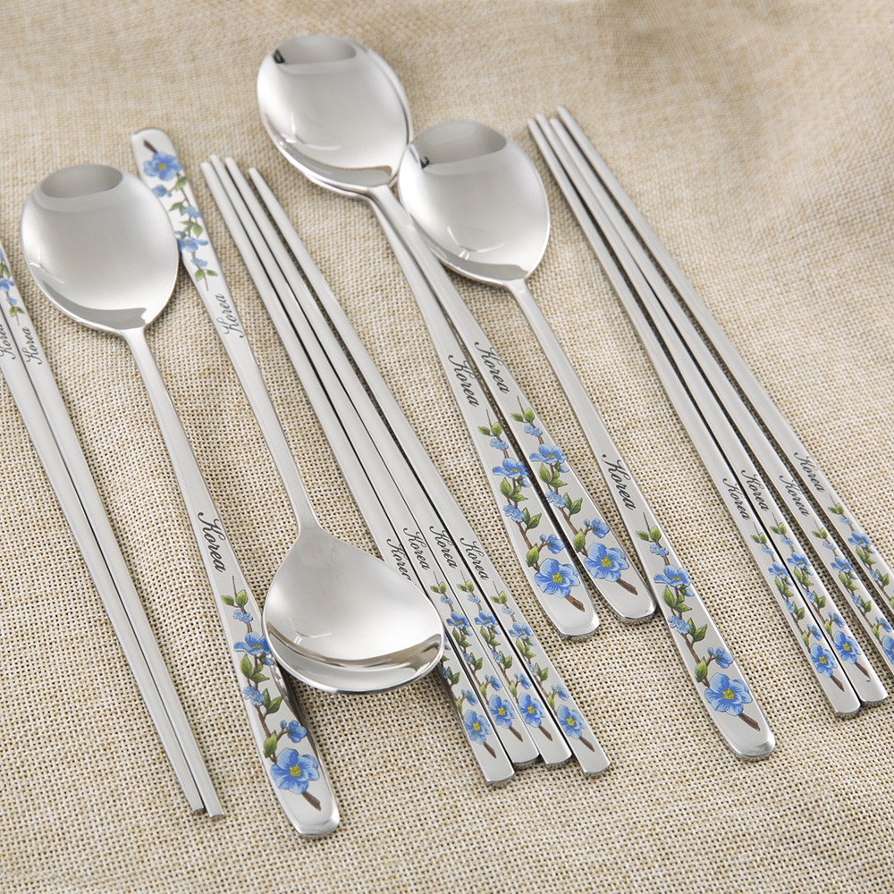 韩国进口勺子筷子餐具套装-DMKOREA勺子和筷子套装(5筷子+5勺子)亮光 - 勺子筷子餐具套装 韩国进口勺子筷子餐具套装-DMKOREA勺子和筷子套装(5筷子+5勺子)亮光 - 勺子筷子餐具套装