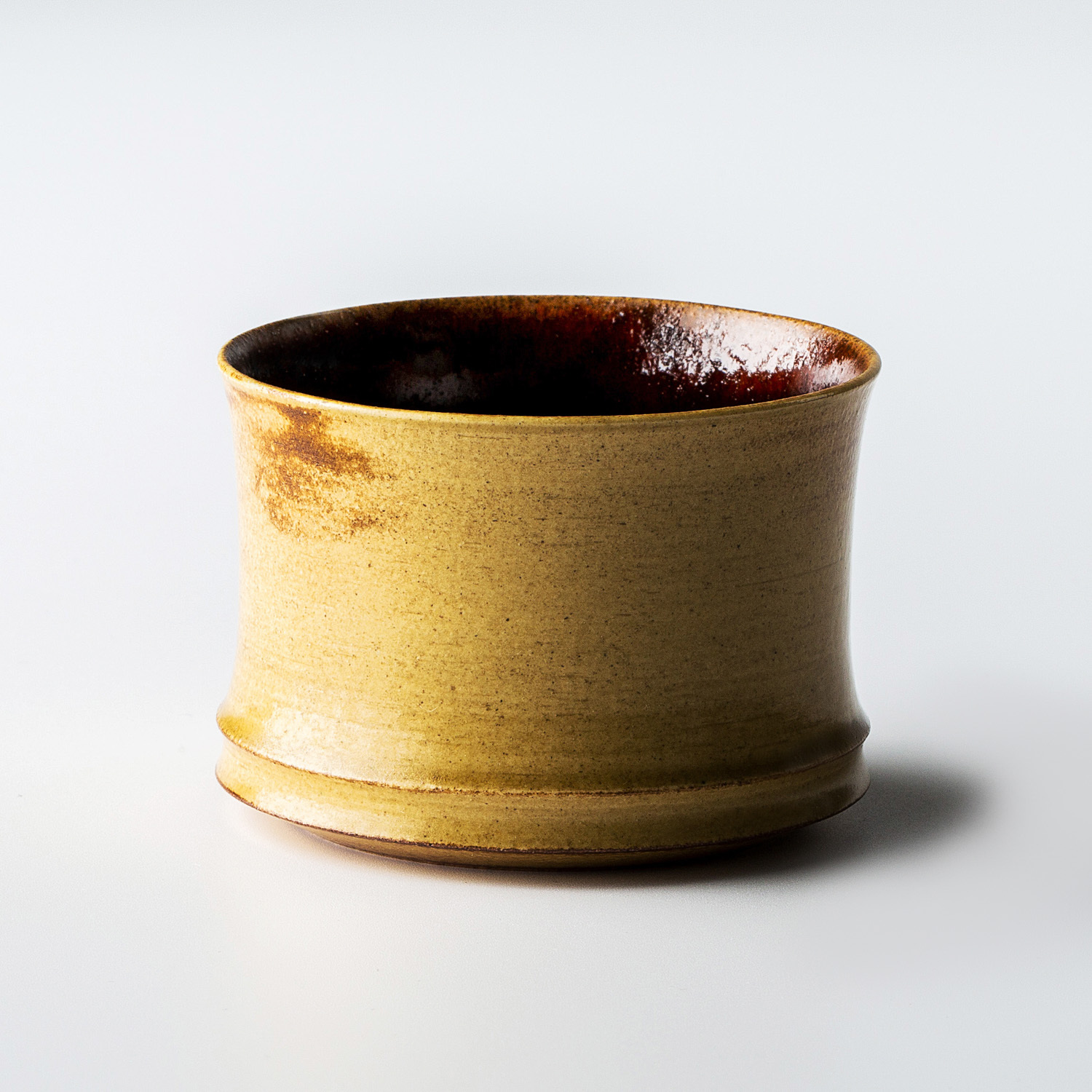 日本进口茶具杯子-Mitate纯手工京烧清水烧仿竹陶瓷茶杯