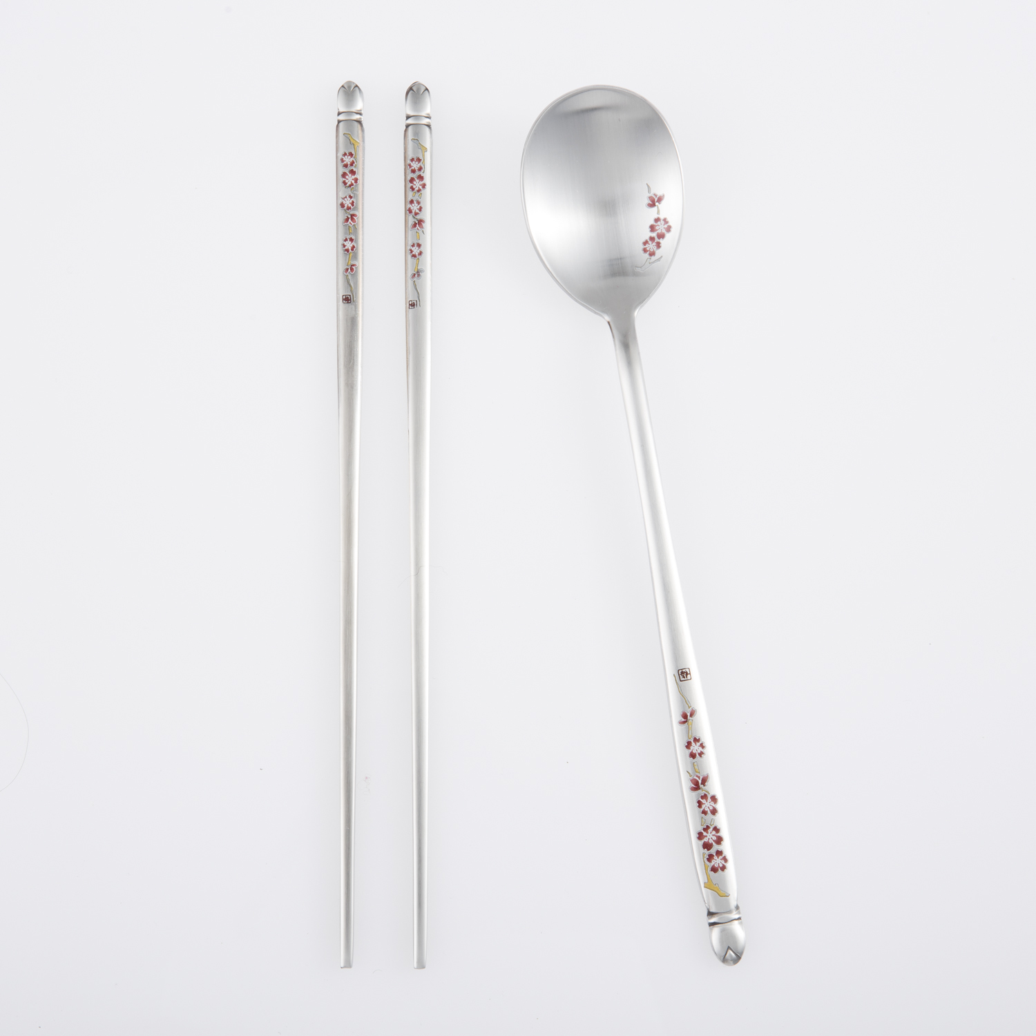 韩国进口勺筷套装-DMKOREA勺子和筷子套装(1筷子+1勺子)亚光