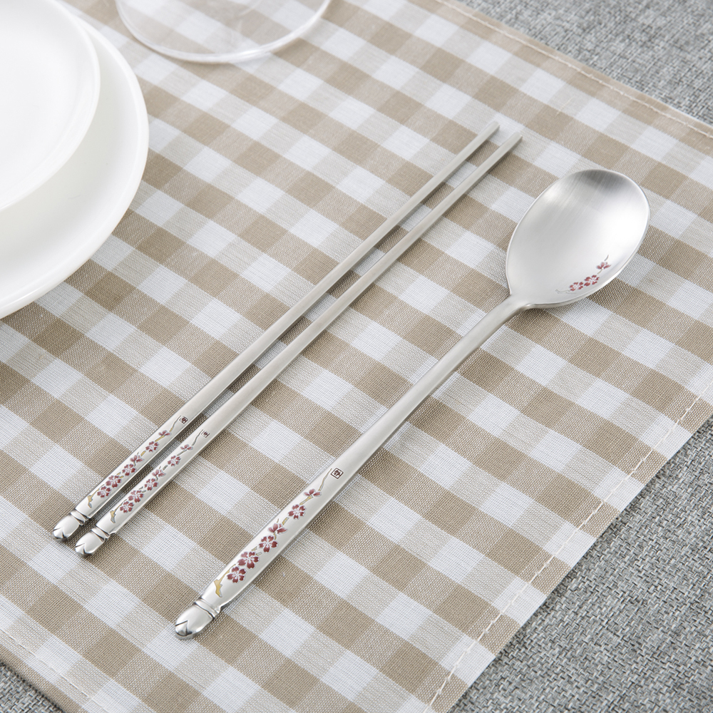 韩国进口勺筷套装-DMKOREA勺子和筷子套装(1筷子+1勺子)亚光 - 勺筷套装 韩国进口勺筷套装-DMKOREA勺子和筷子套装(1筷子+1勺子)亚光 - 勺筷套装