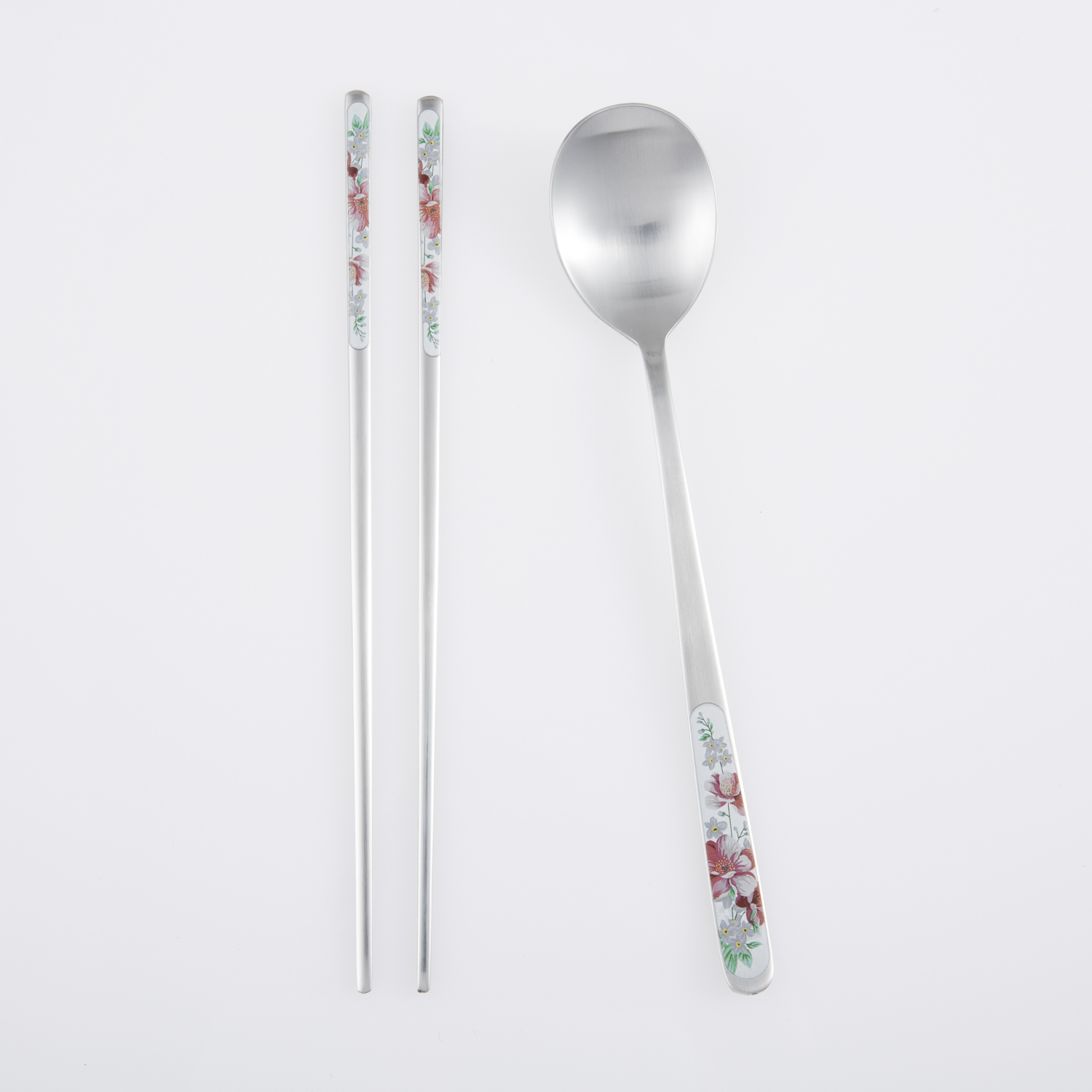 韩国进口勺子筷子套装-DMKOREA勺子和筷子套装(1筷子+1勺子)亚光