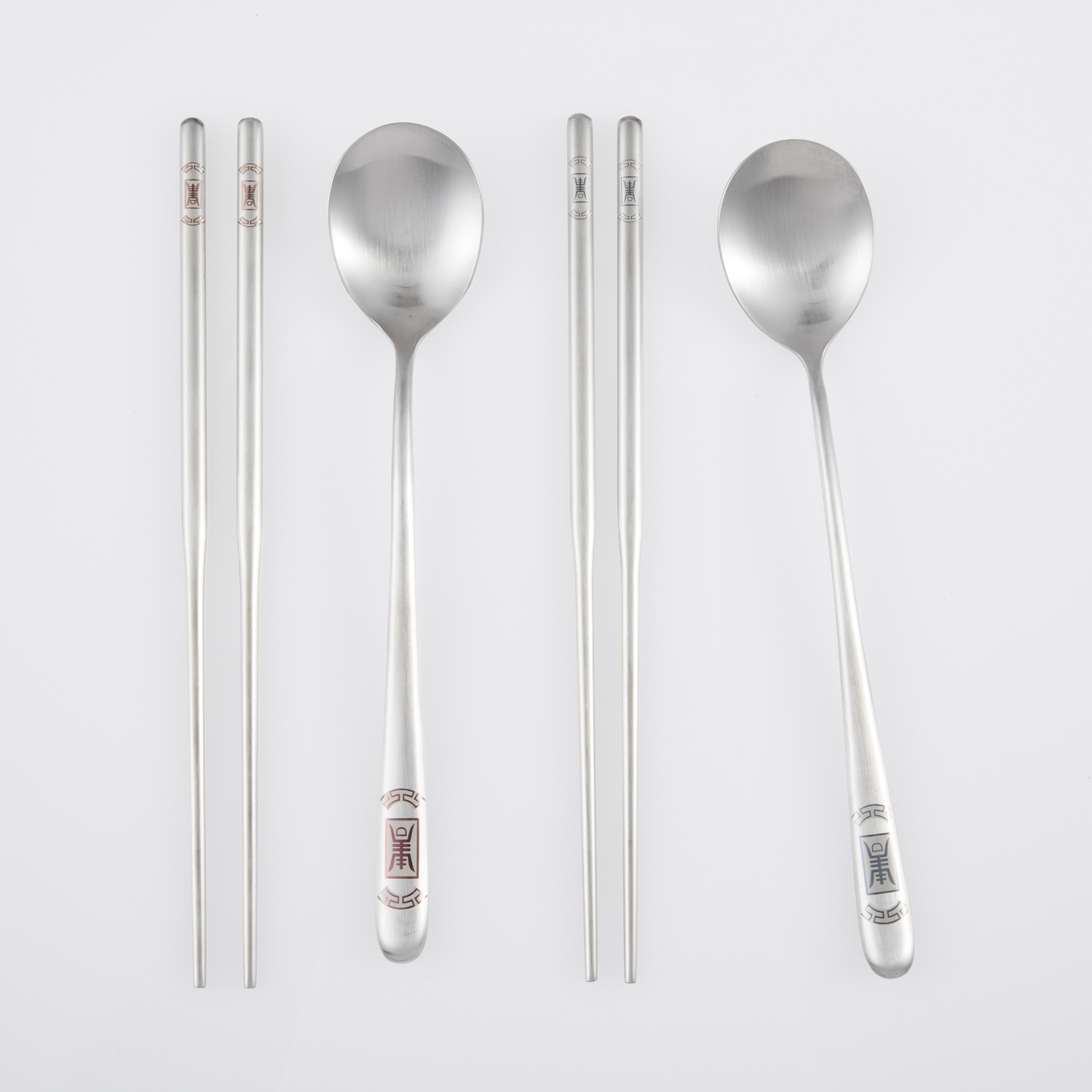 韩国进口勺子筷子-DMKOREA勺子和筷子套装(2筷子+2勺子)亚光