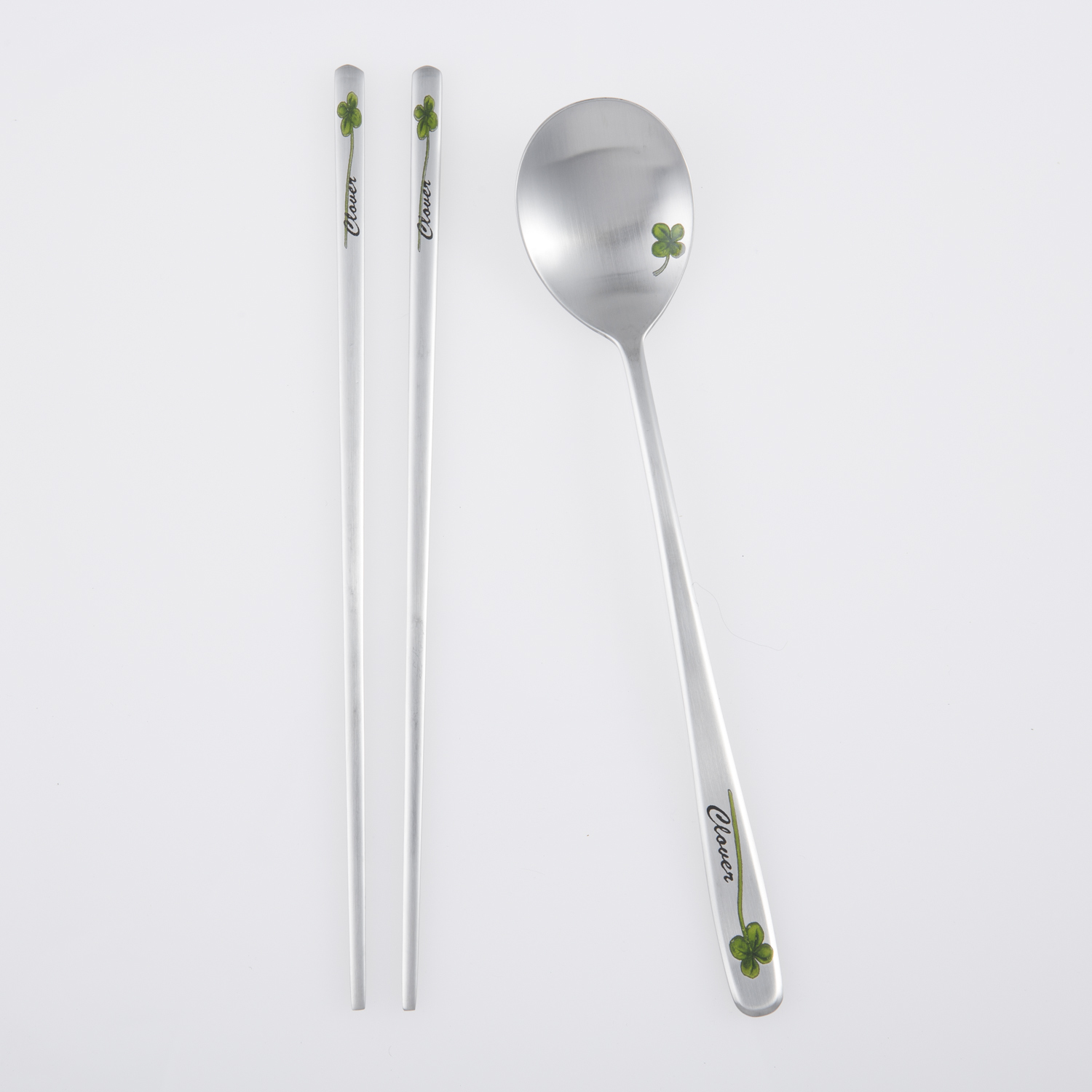 进口筷子勺子套装-韩国DMKOREA勺子和筷子套装(1筷子+1勺子)亚光