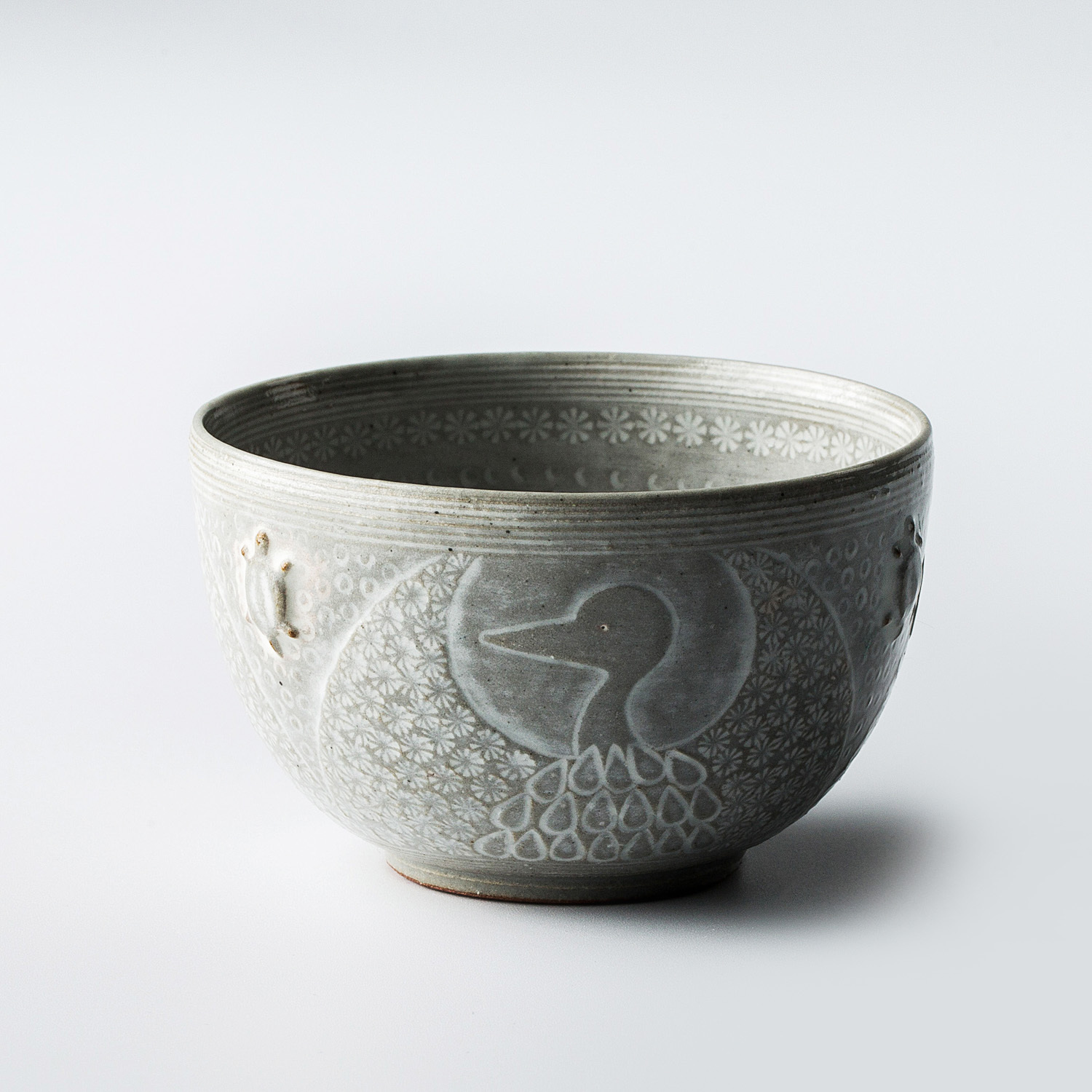 日本进口陶瓷茶具-Kayori纯手工京烧清水烧五福陶瓷茶杯