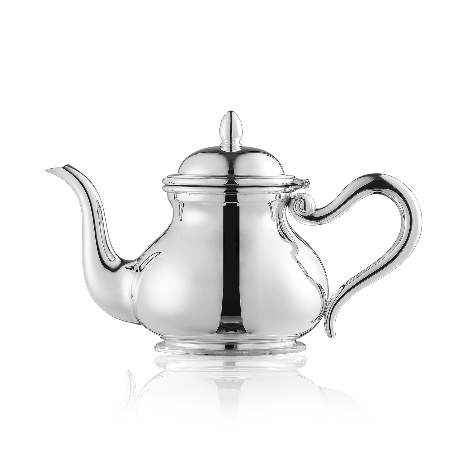 意大利进口银茶壶-Zaramella Argenti银茶壶Donizetti系列6人用茶壶
