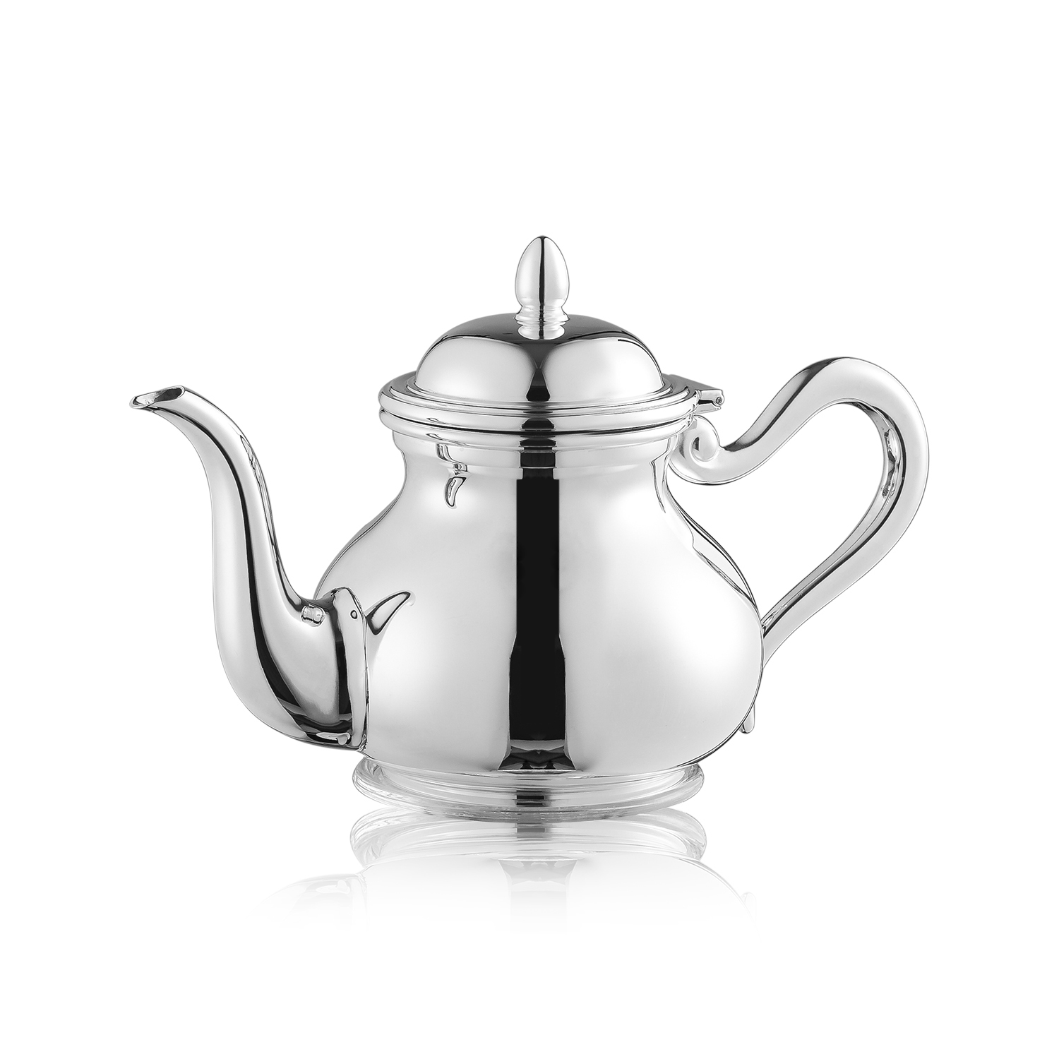 意大利进口银茶壶-Zaramella Argenti银茶壶Donizetti系列6人用茶壶