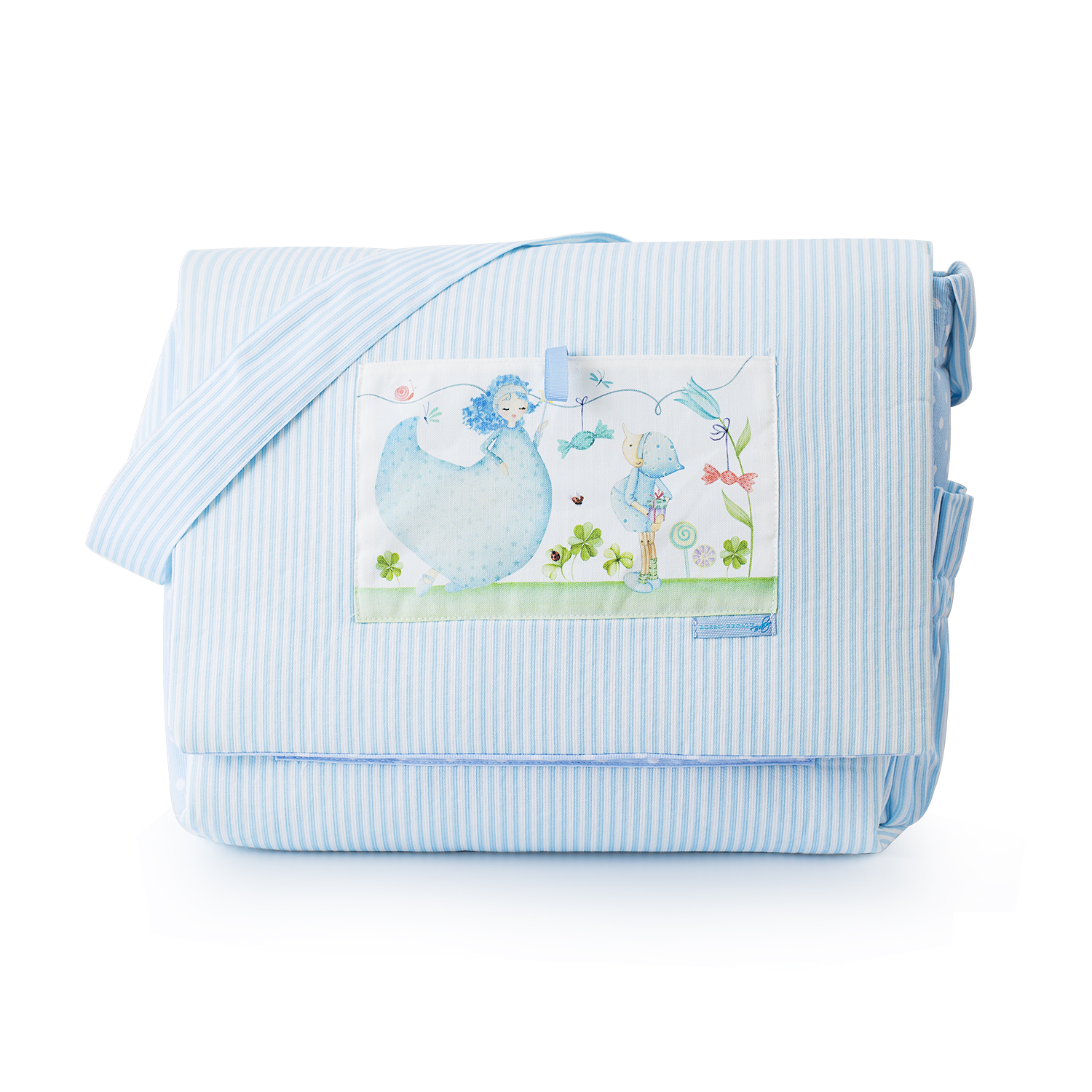 意大利进口婴儿背包-Rosso regale纯棉儿童背包蓝色条纹 意大利进口婴儿背包-Rosso regale纯棉儿童背包蓝色条纹